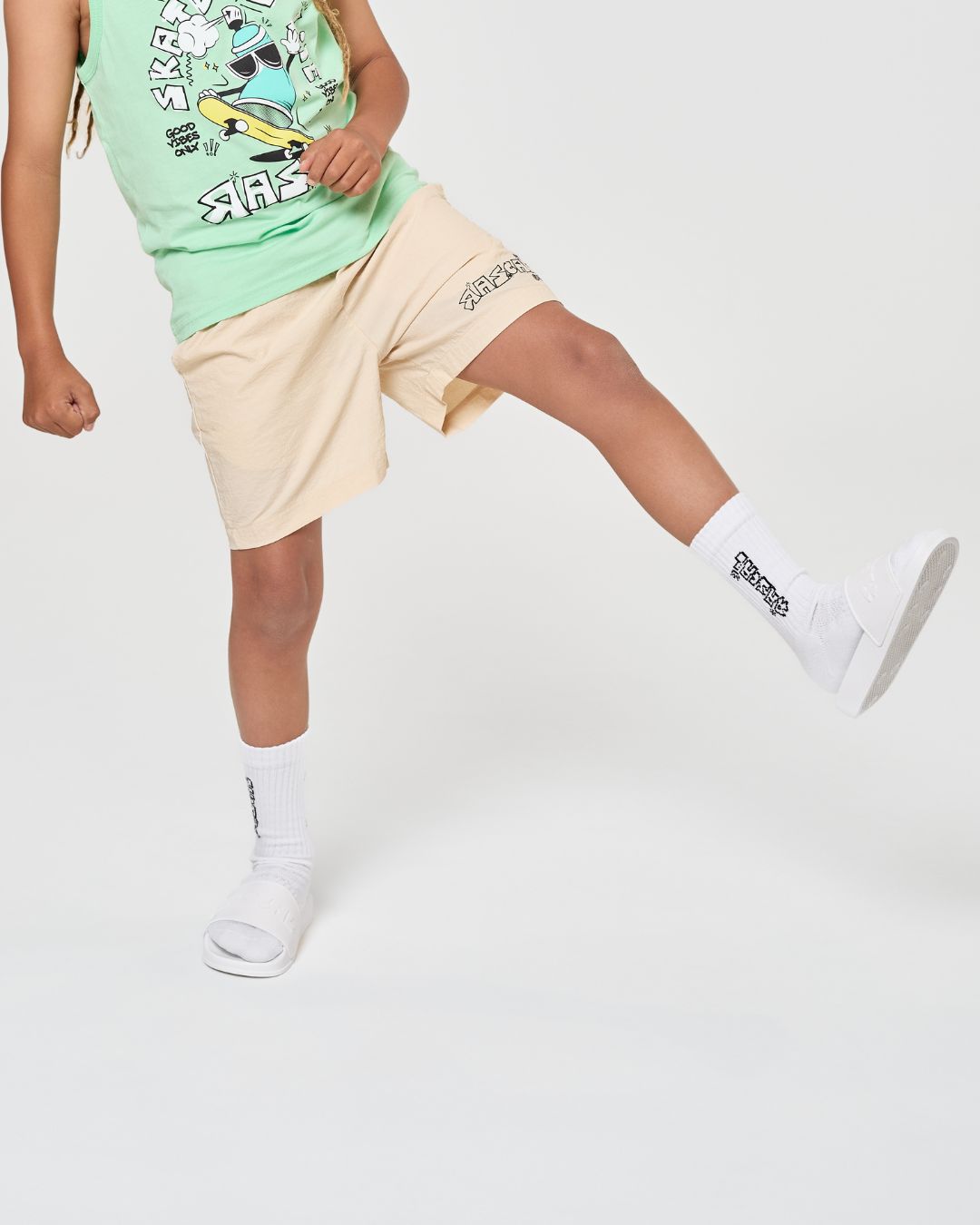 Good Vibes Socks - White 3 Pack
