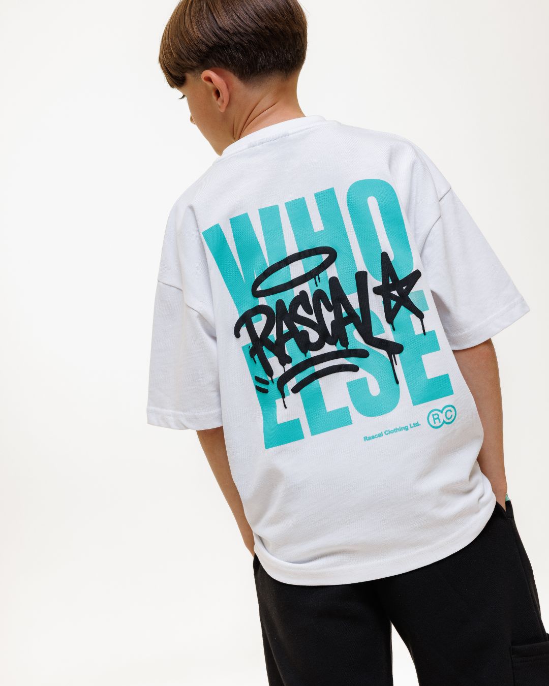 WHO ELSE T-Shirt - White / Black