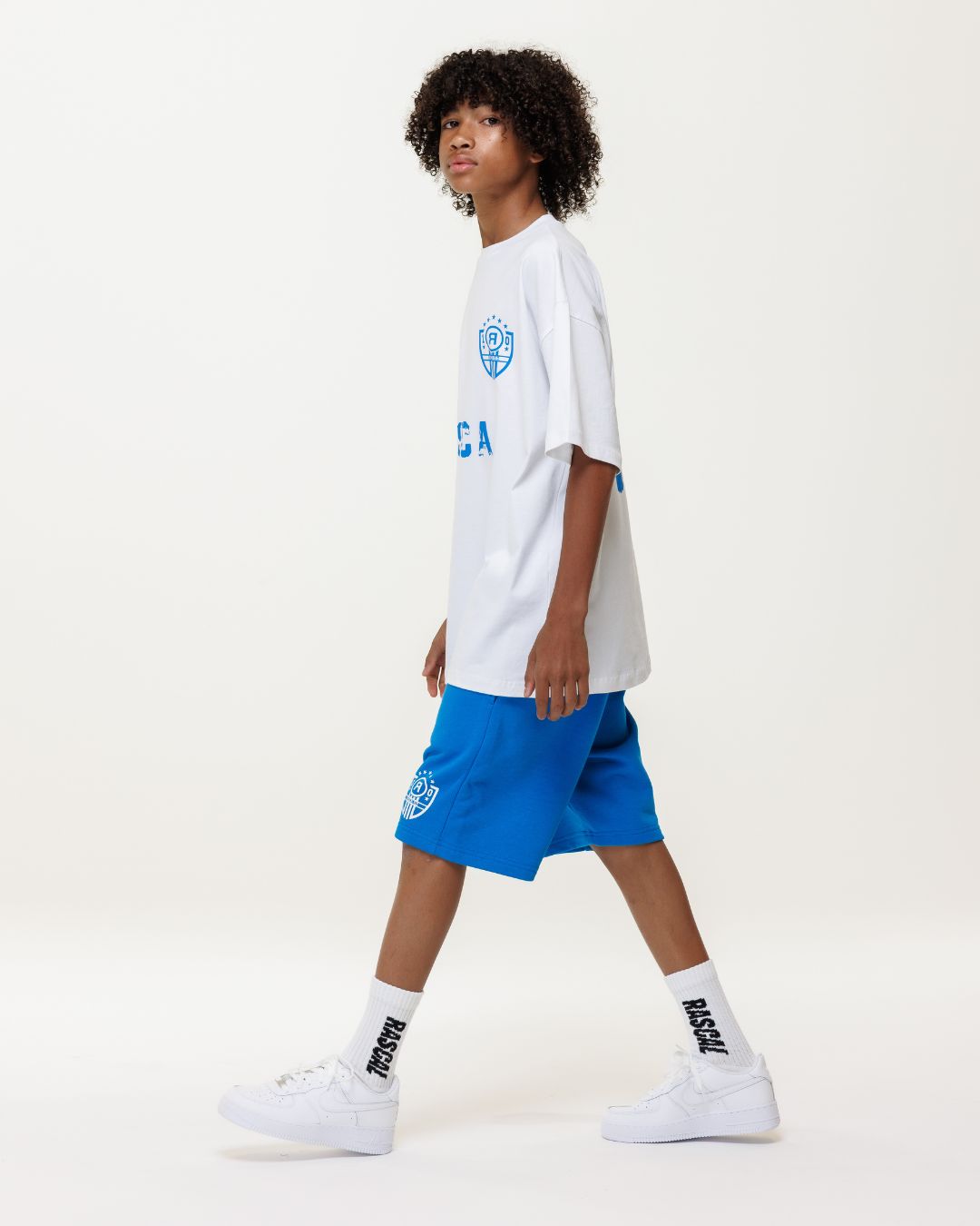 FC Rascal Oversized Tee - White / Bright Blue