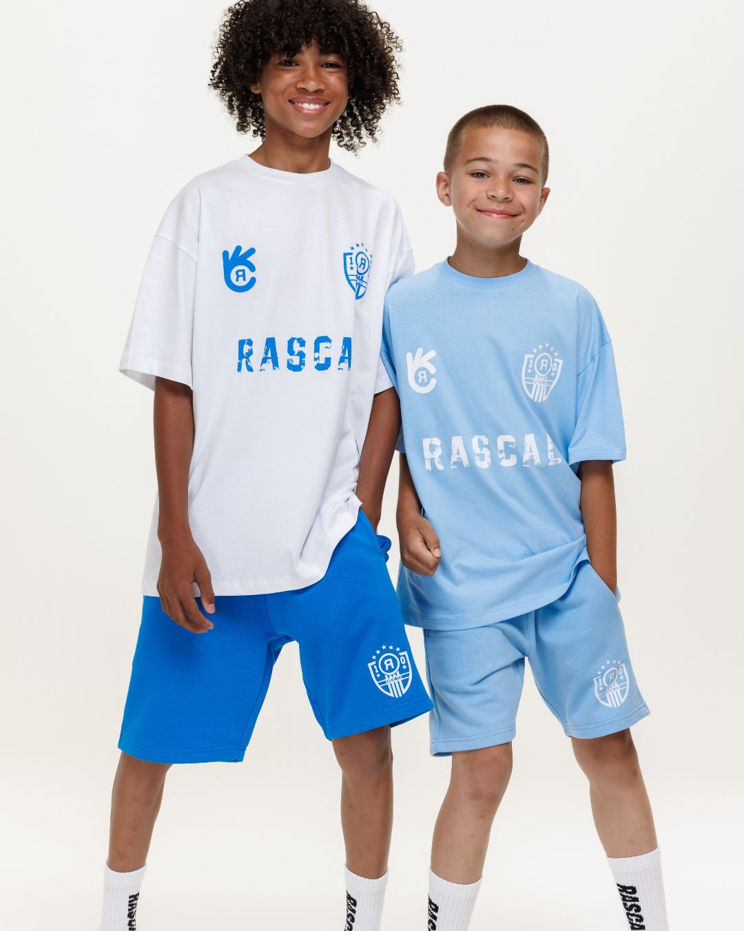 FC Rascal Oversized Tee - White / Bright Blue