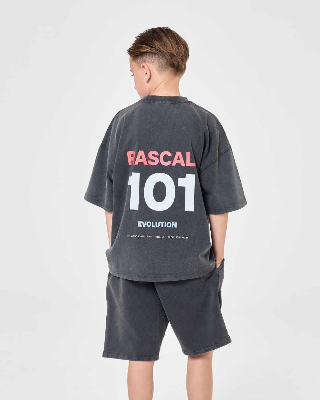 101 Acid Wash Tee - Charcoal