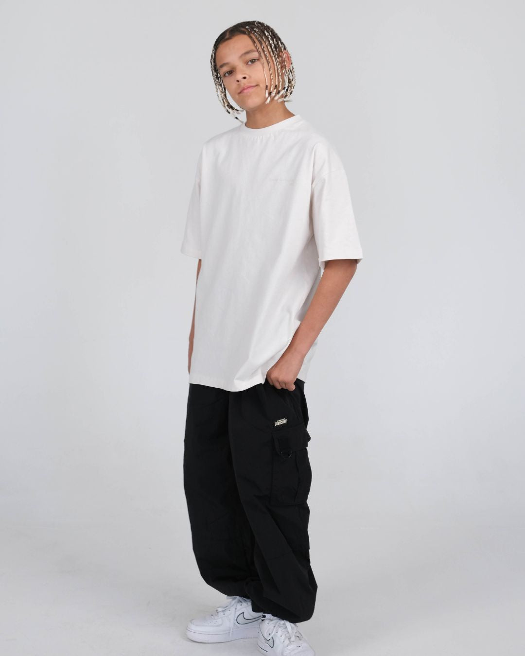 Games Back T-Shirt - Off White / Lavender
