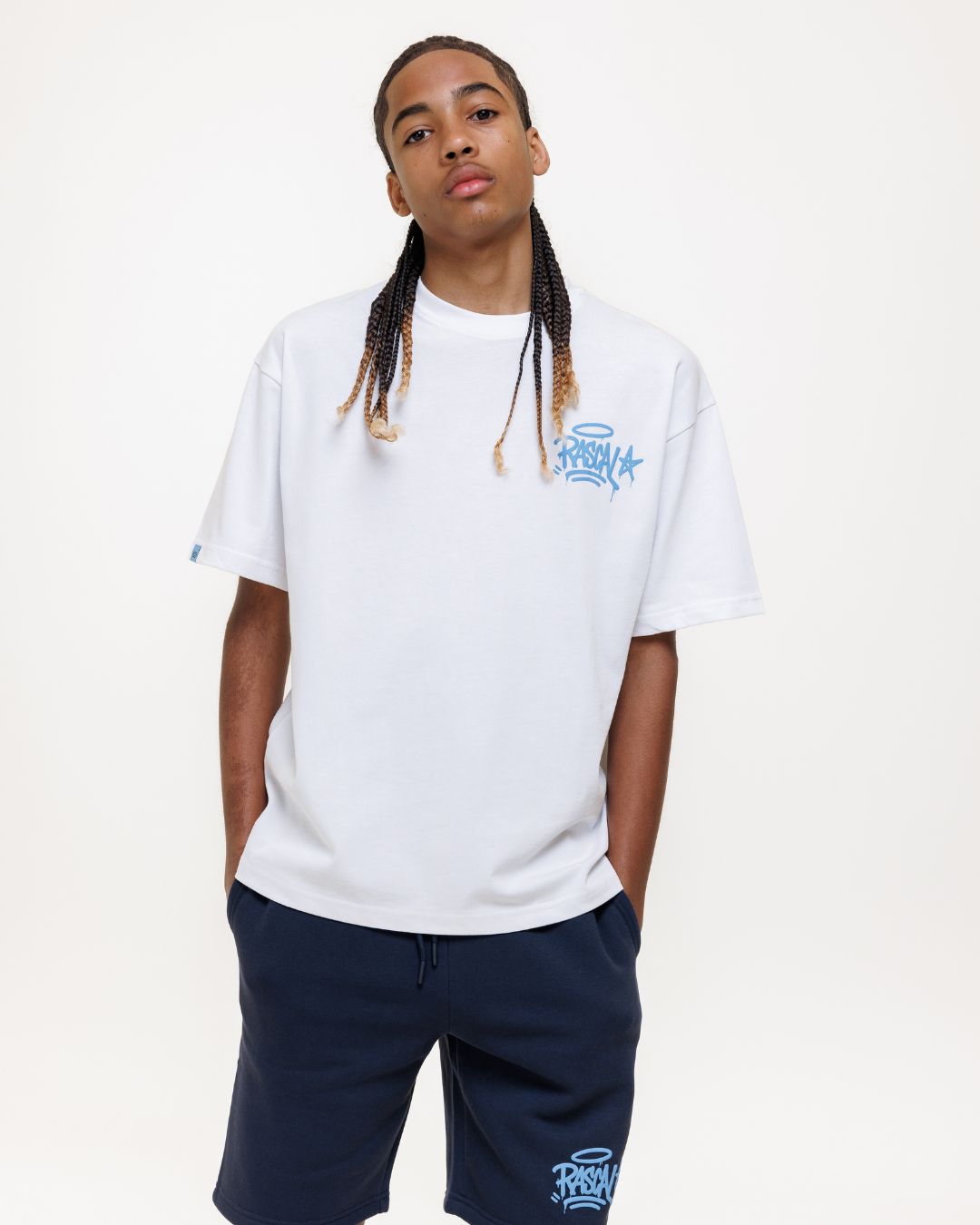 WHO ELSE T-Shirt - White / Blue