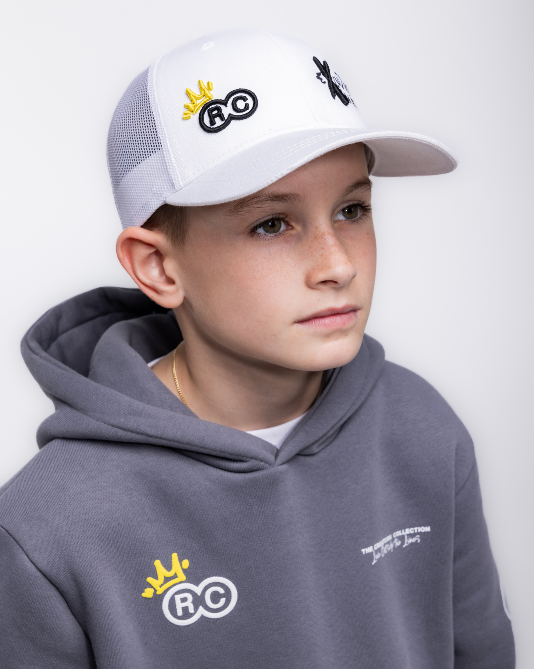 Creator Collection Mesh Trucker Cap - White