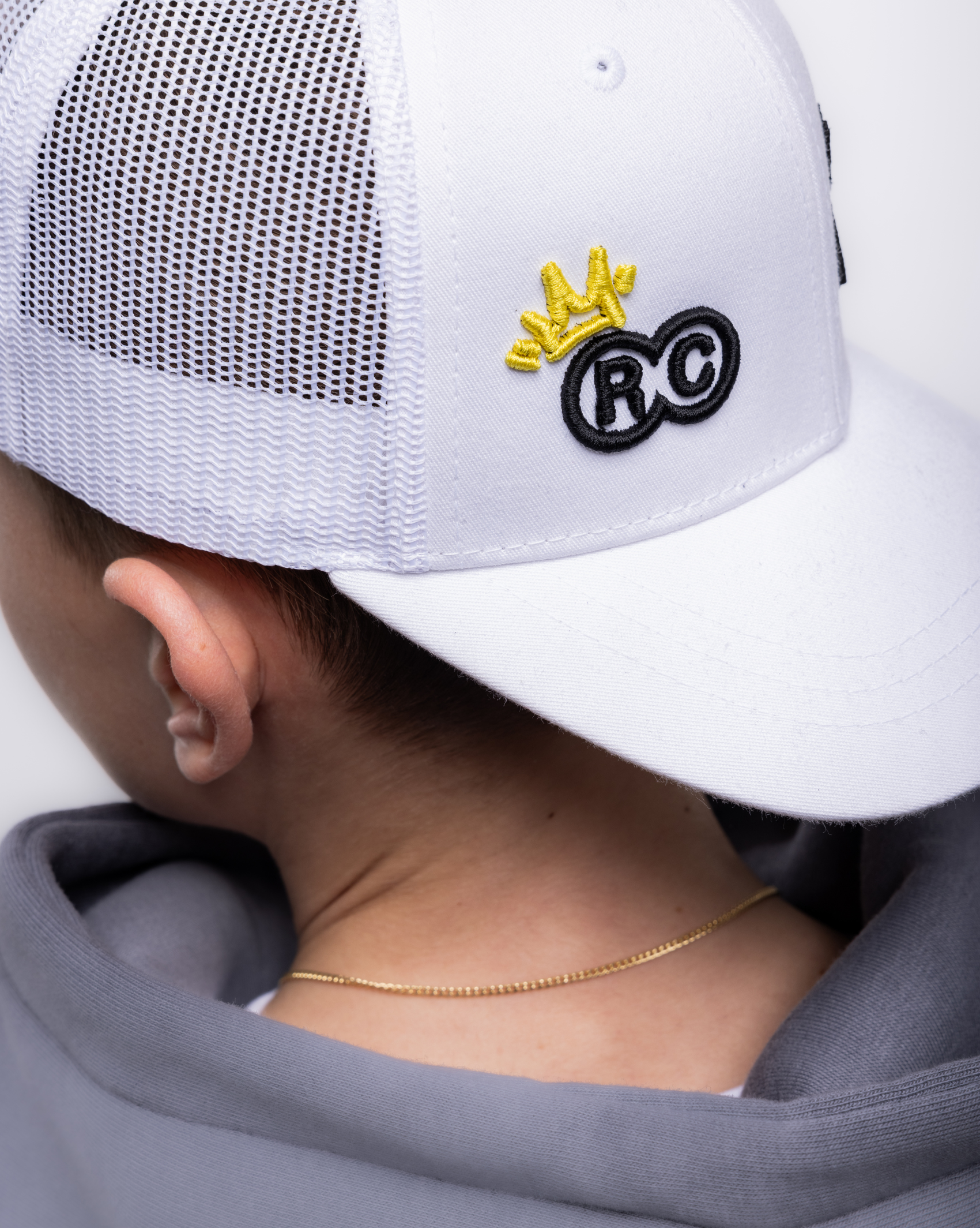 Creator Collection Mesh Trucker Cap - White