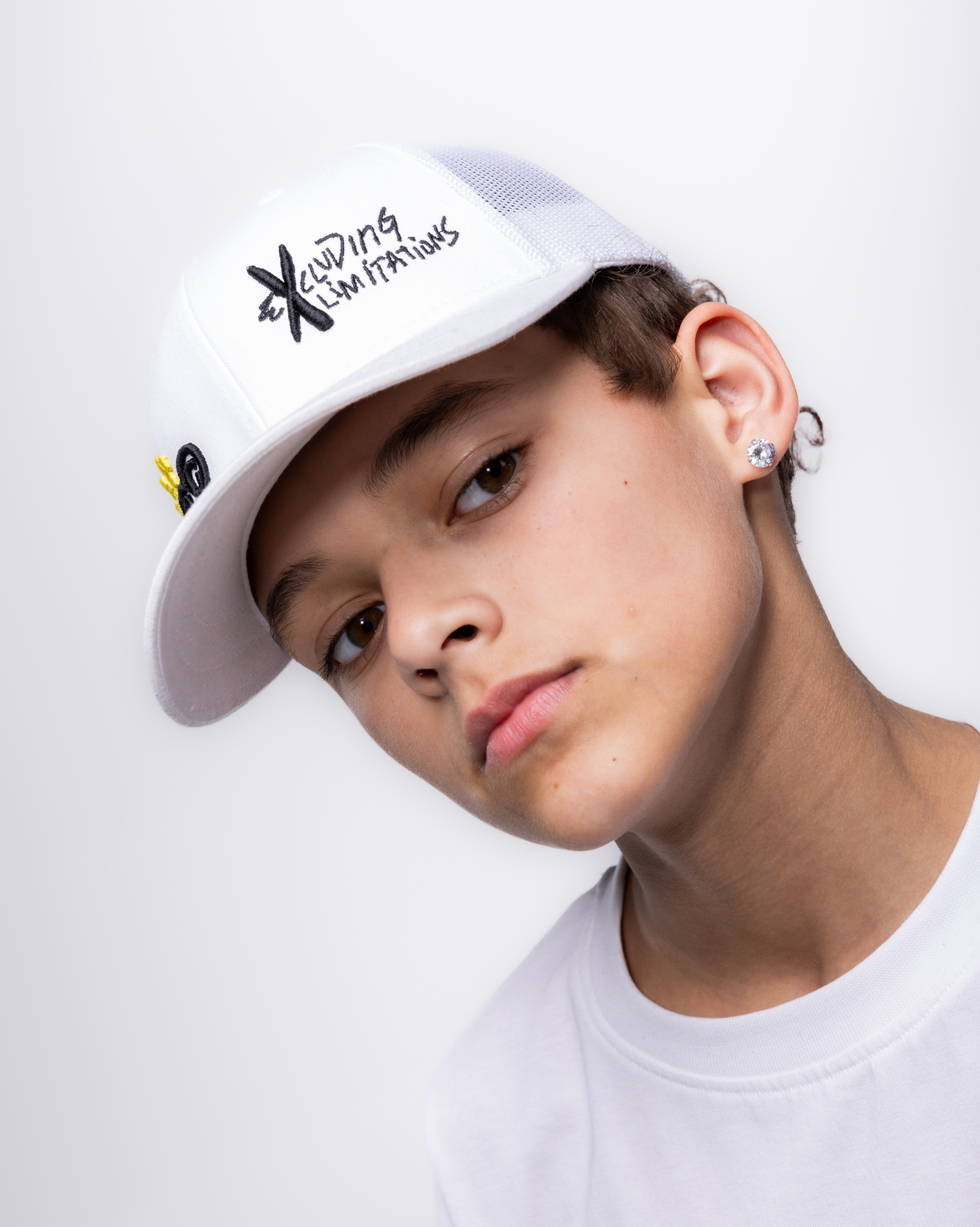 Creator Collection Mesh Trucker Cap - White