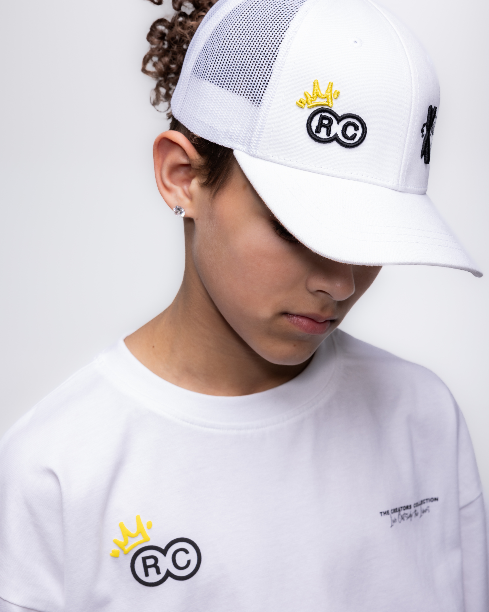 Creator Collection Mesh Trucker Cap - White