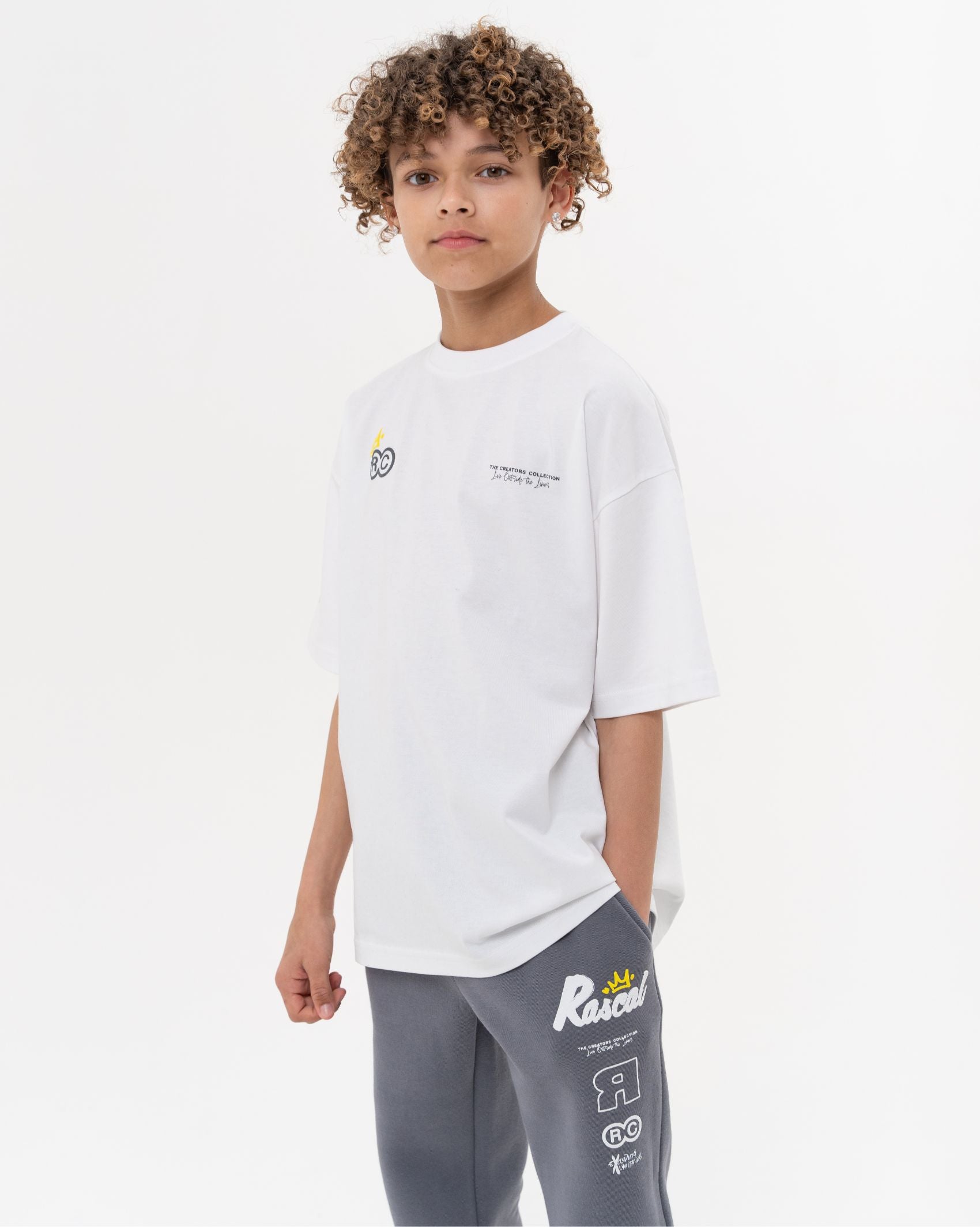 Creators Collection Oversized Tee - White/Grey