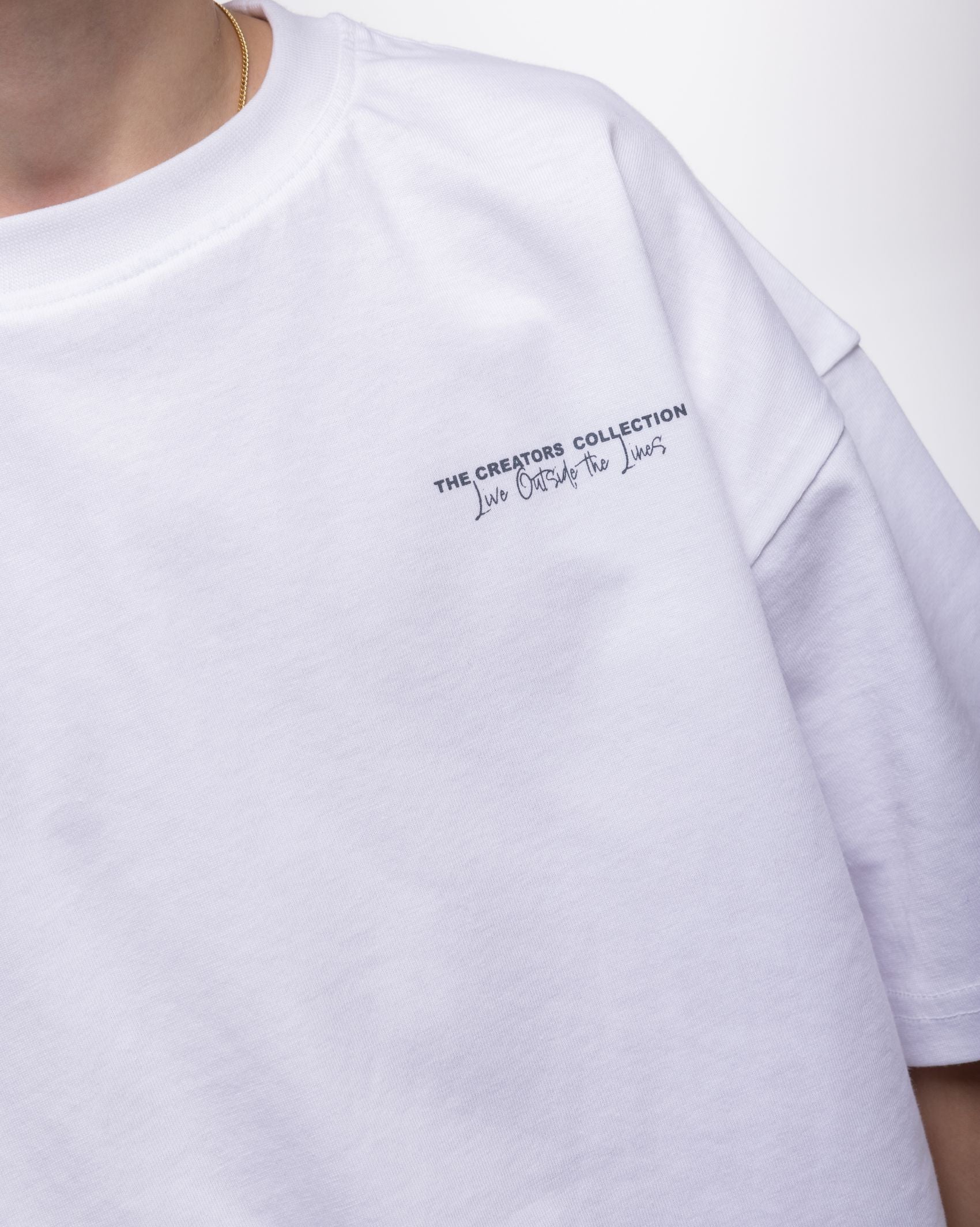 Creators Collection Oversized Tee - White/Grey