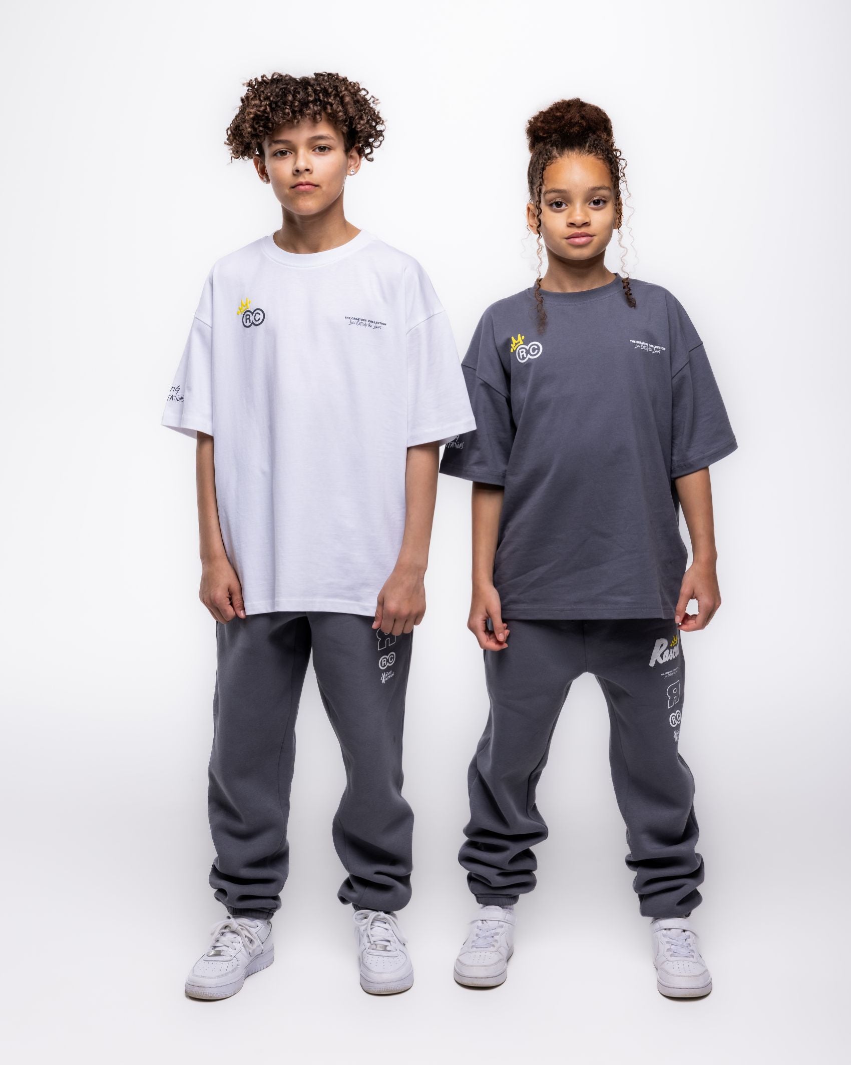 Creators Collection Oversized Tee - White/Grey