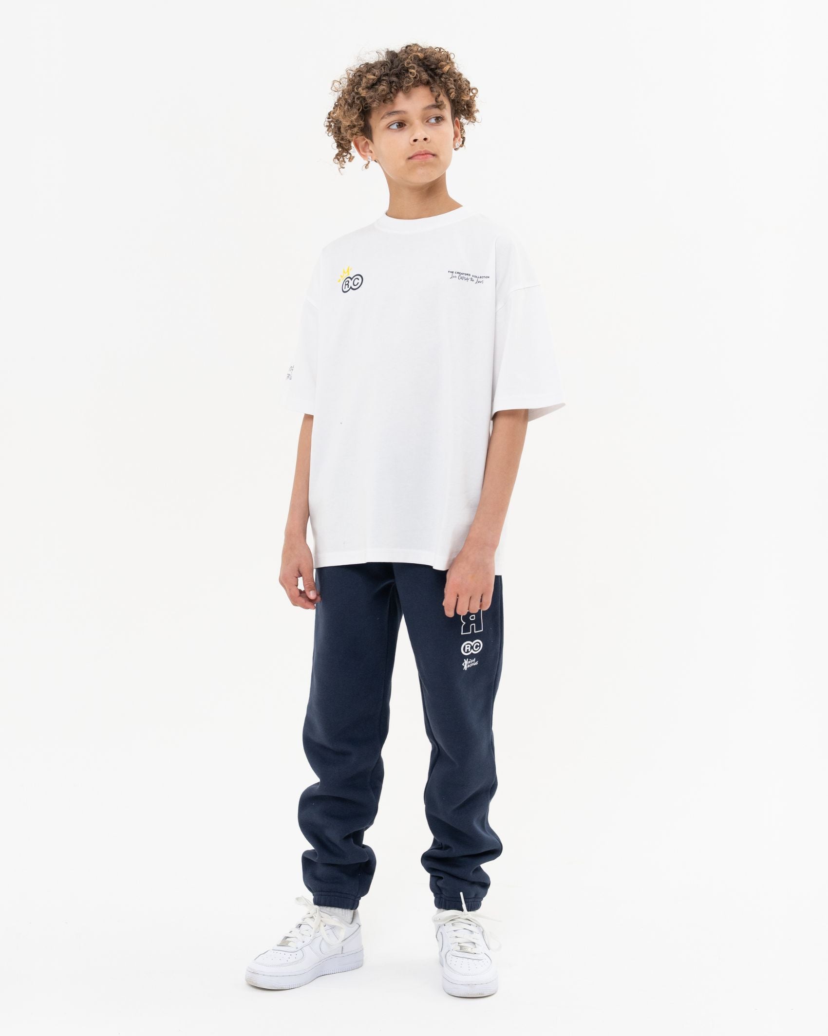 Creators Collection Oversized Tee - White/Navy