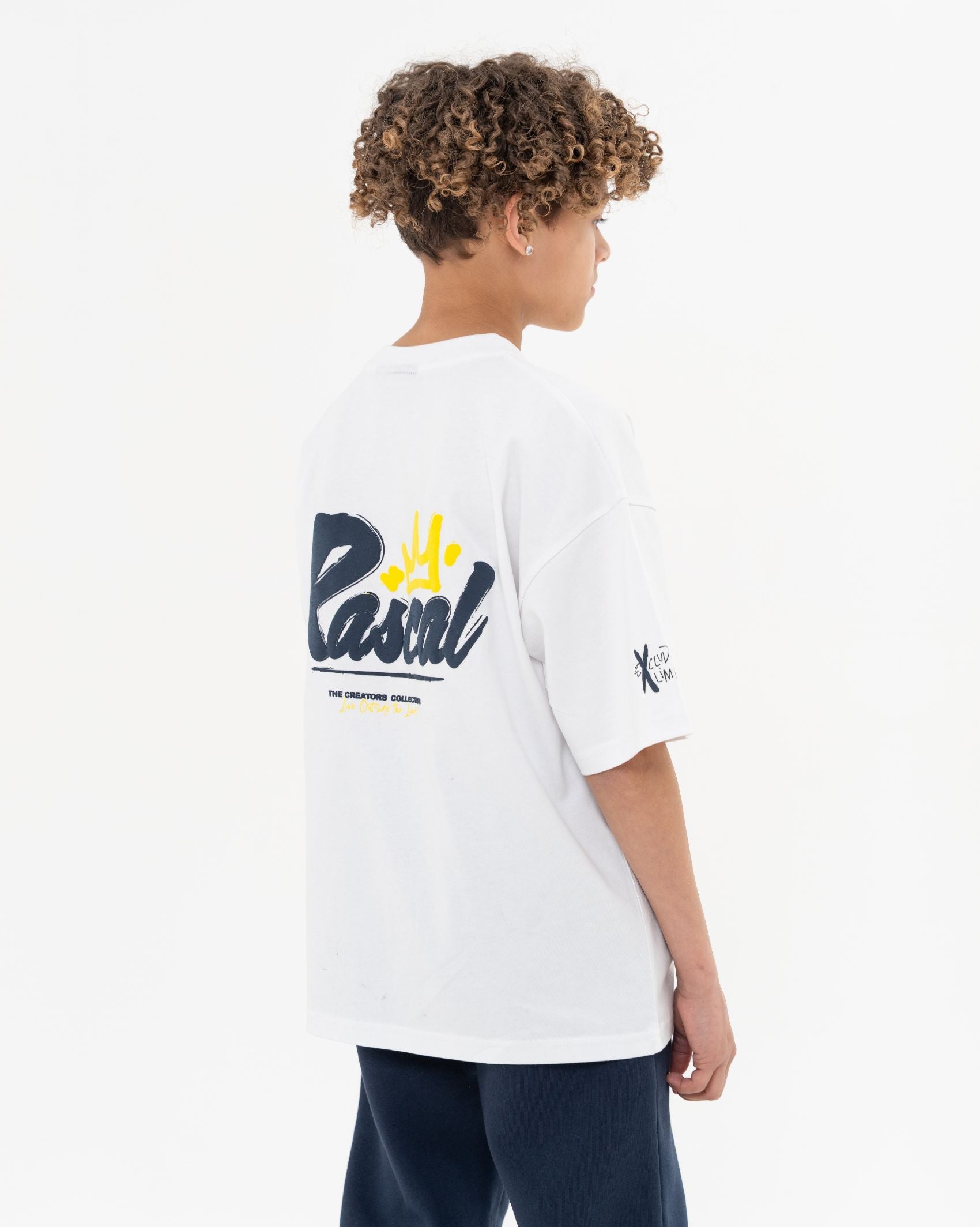 Creators Collection Oversized Tee - White/Navy