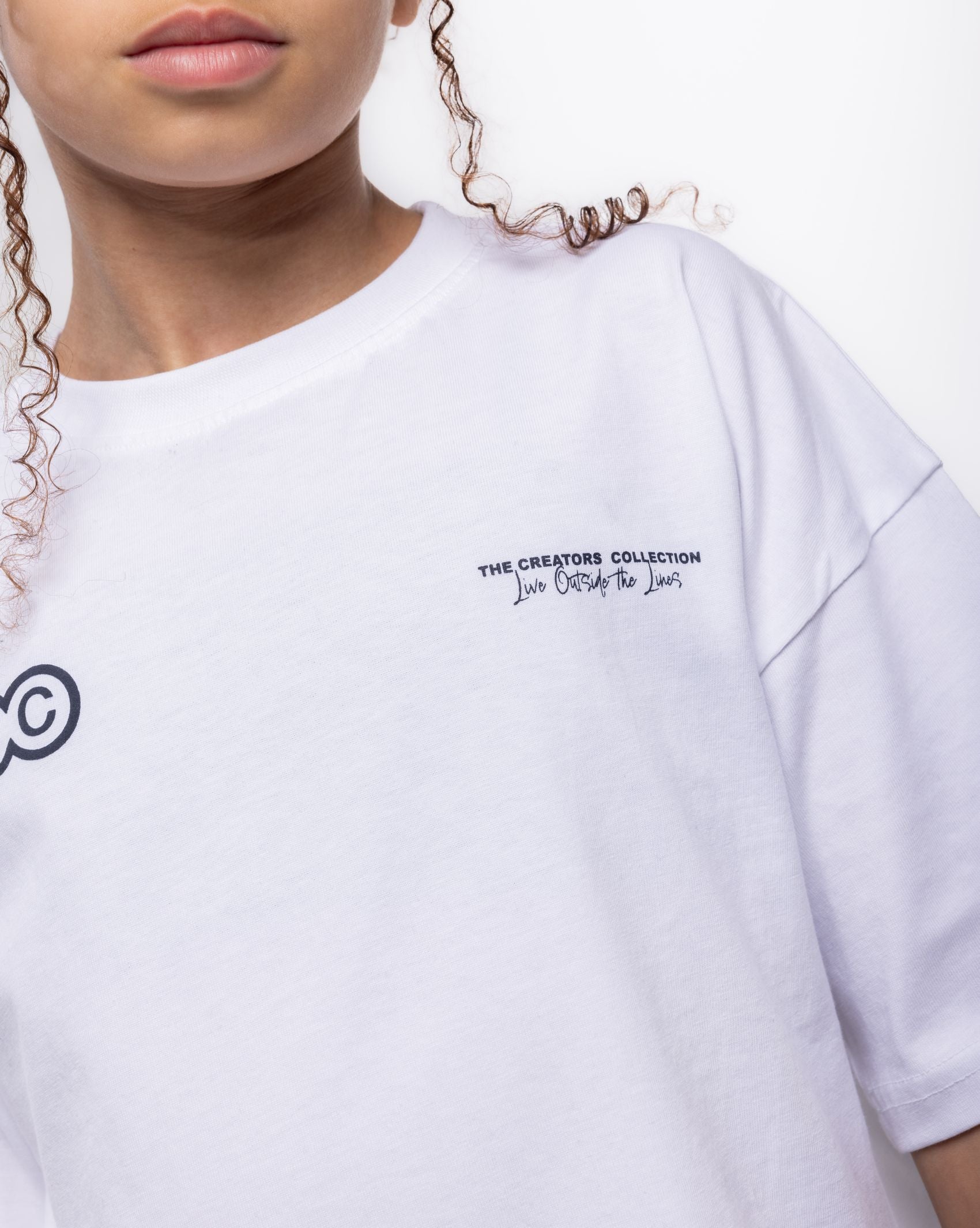 Creators Collection Oversized Tee - White/Navy