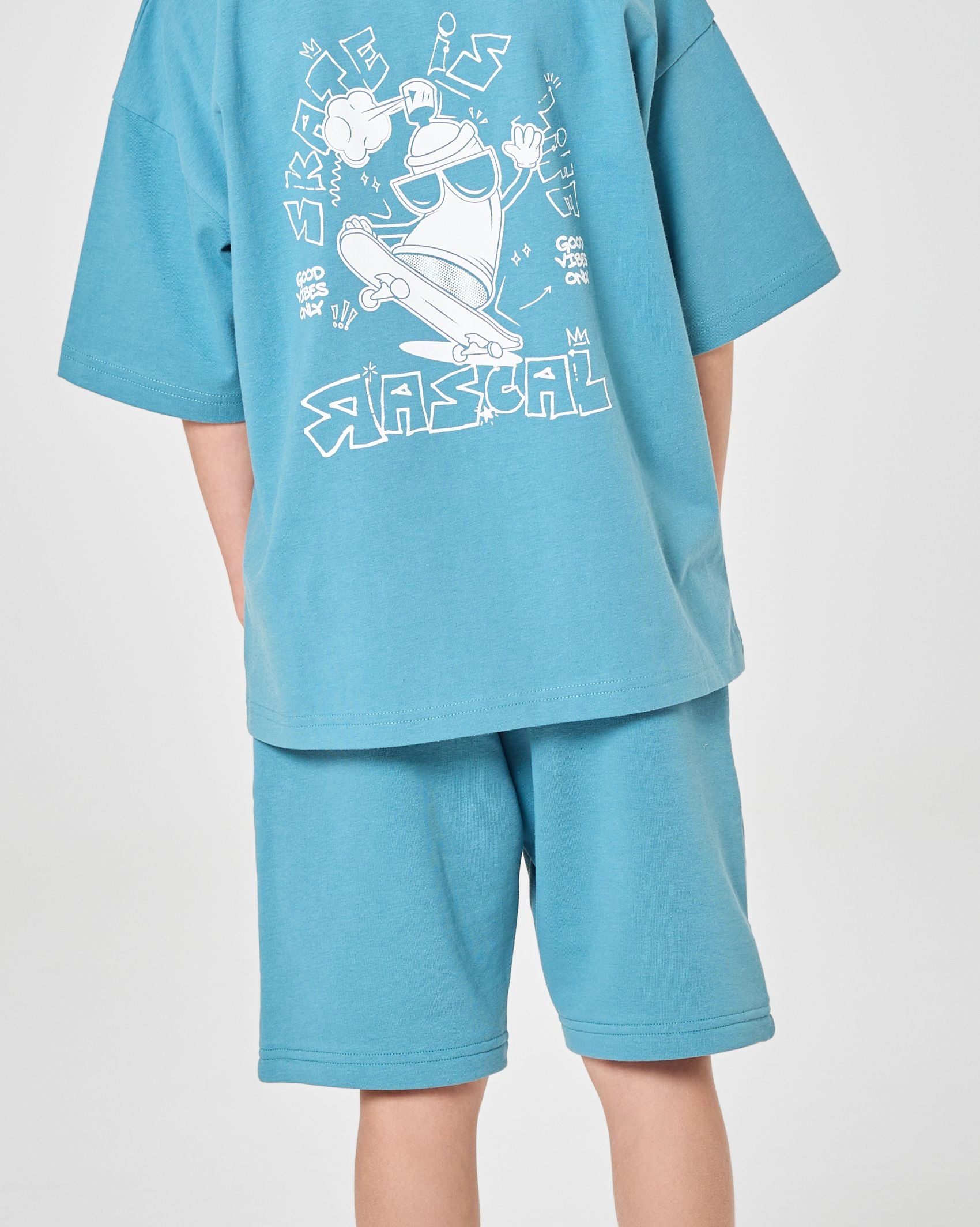 Good Vibes Skate Shorts - Blue