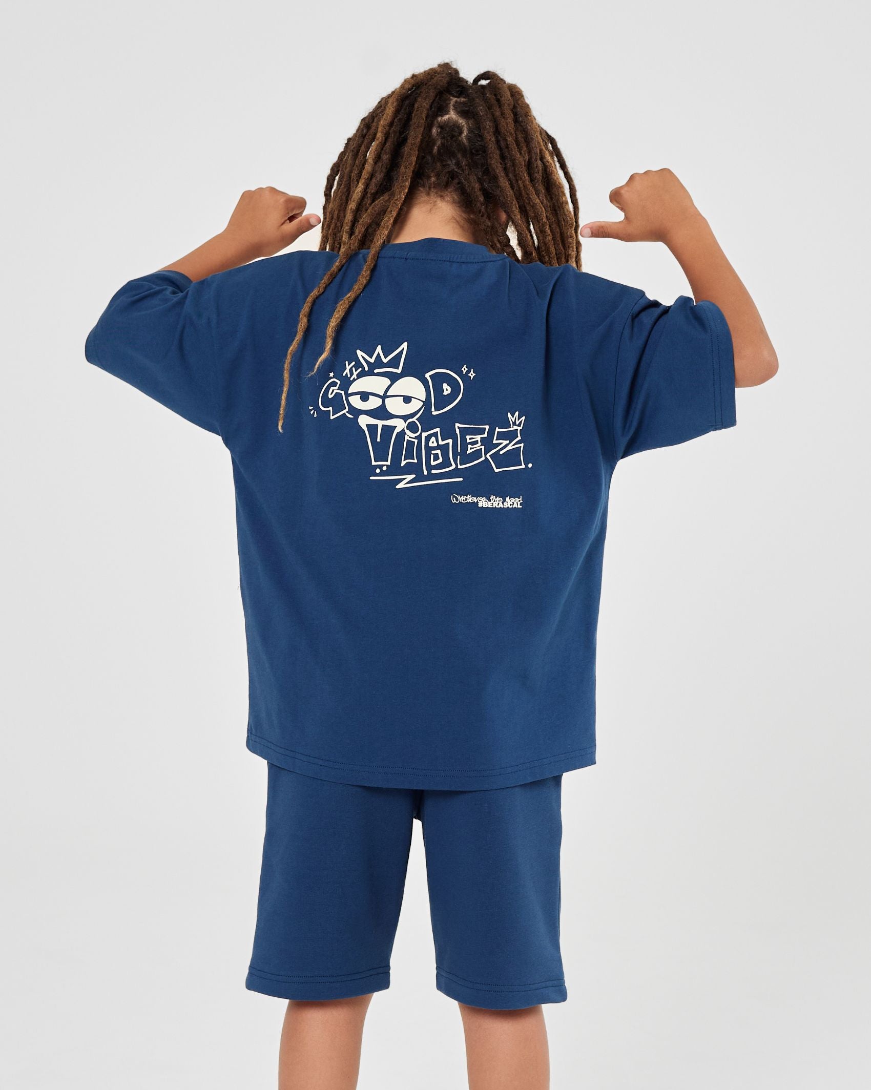 Good Vibes Tee - Midnight Blue