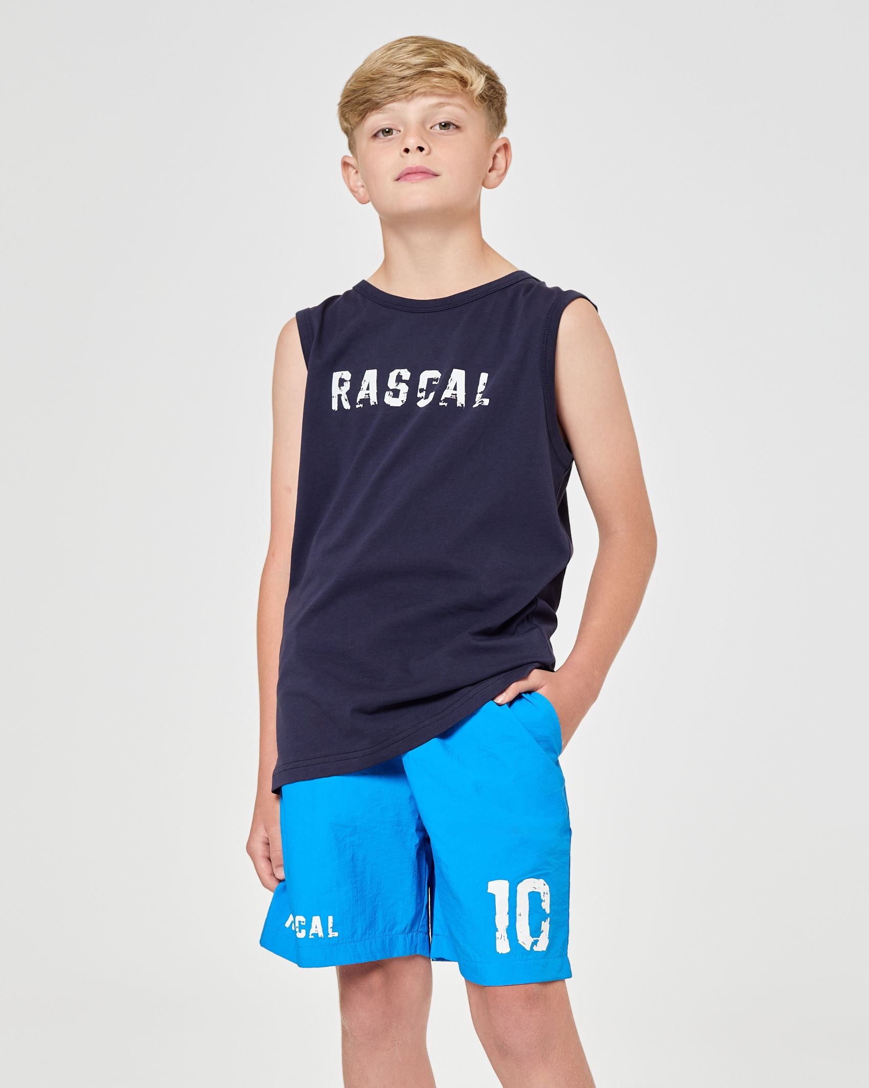 Good Vibes Rascal 10 Swim Shorts - Royal Blue