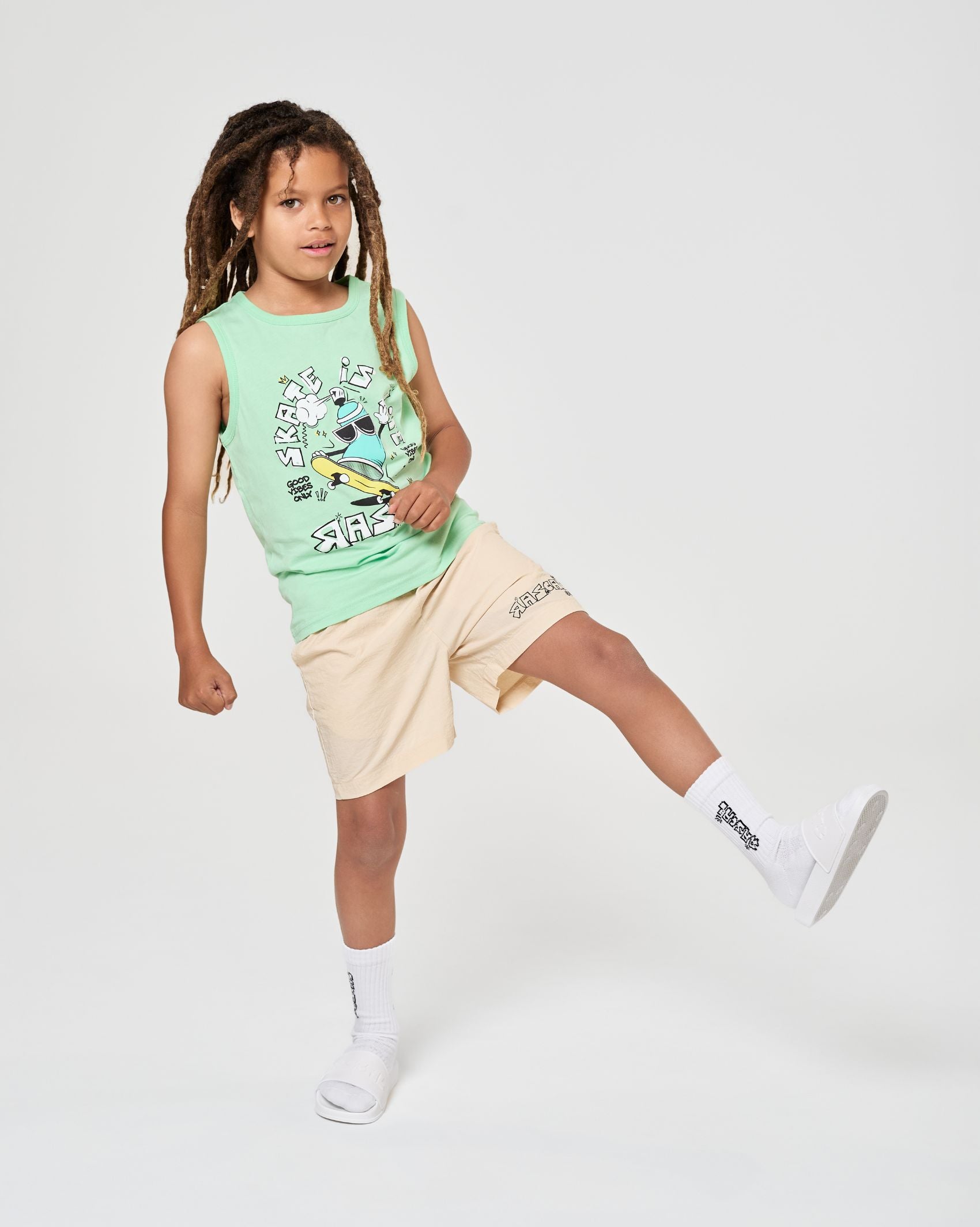 Good Vibes Swim Shorts - Cream