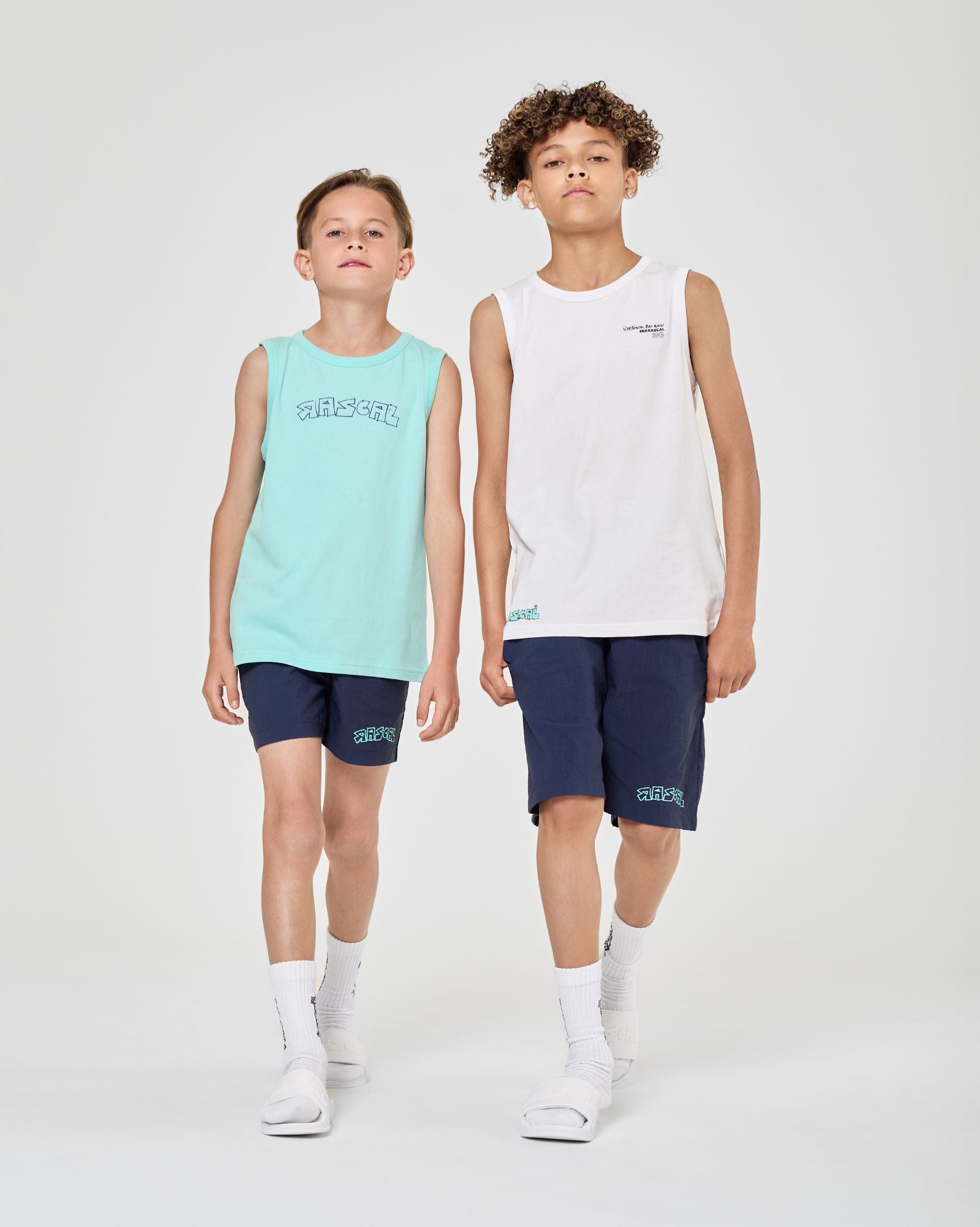 Good Vibes Beach Monkey Vest - Turquoise
