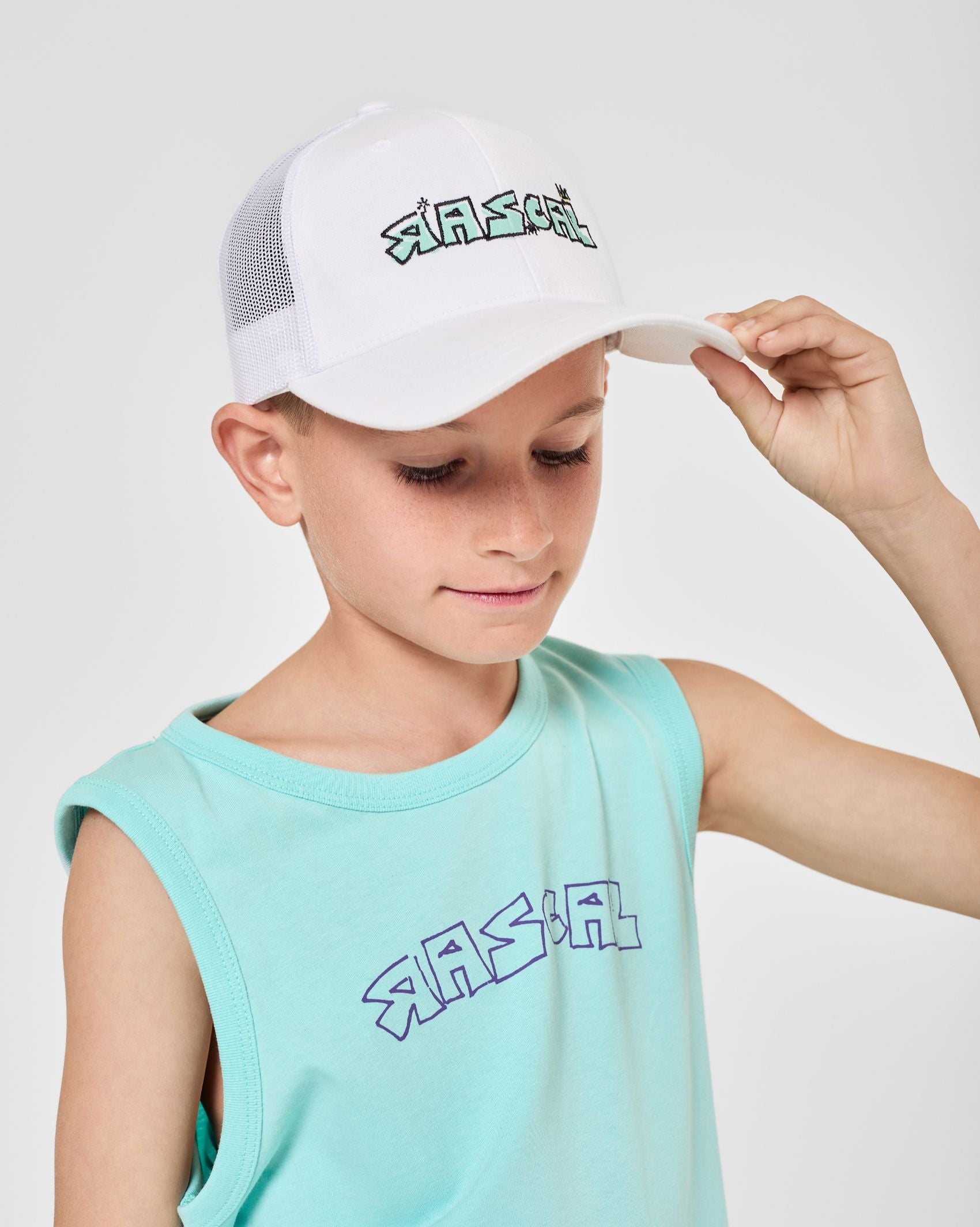 Good Vibes Trucker Cap - White