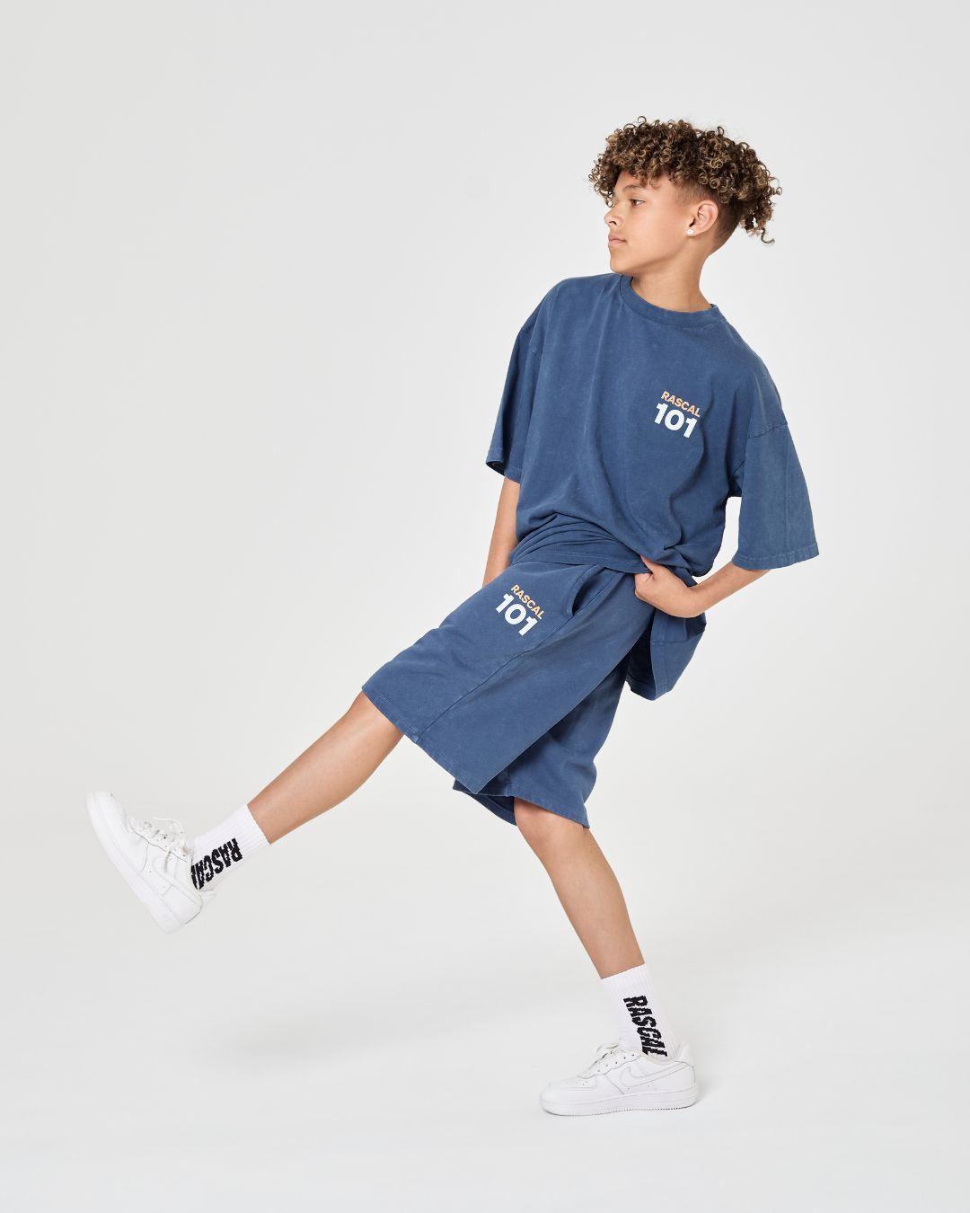 101 Acid Wash Tee - Blue