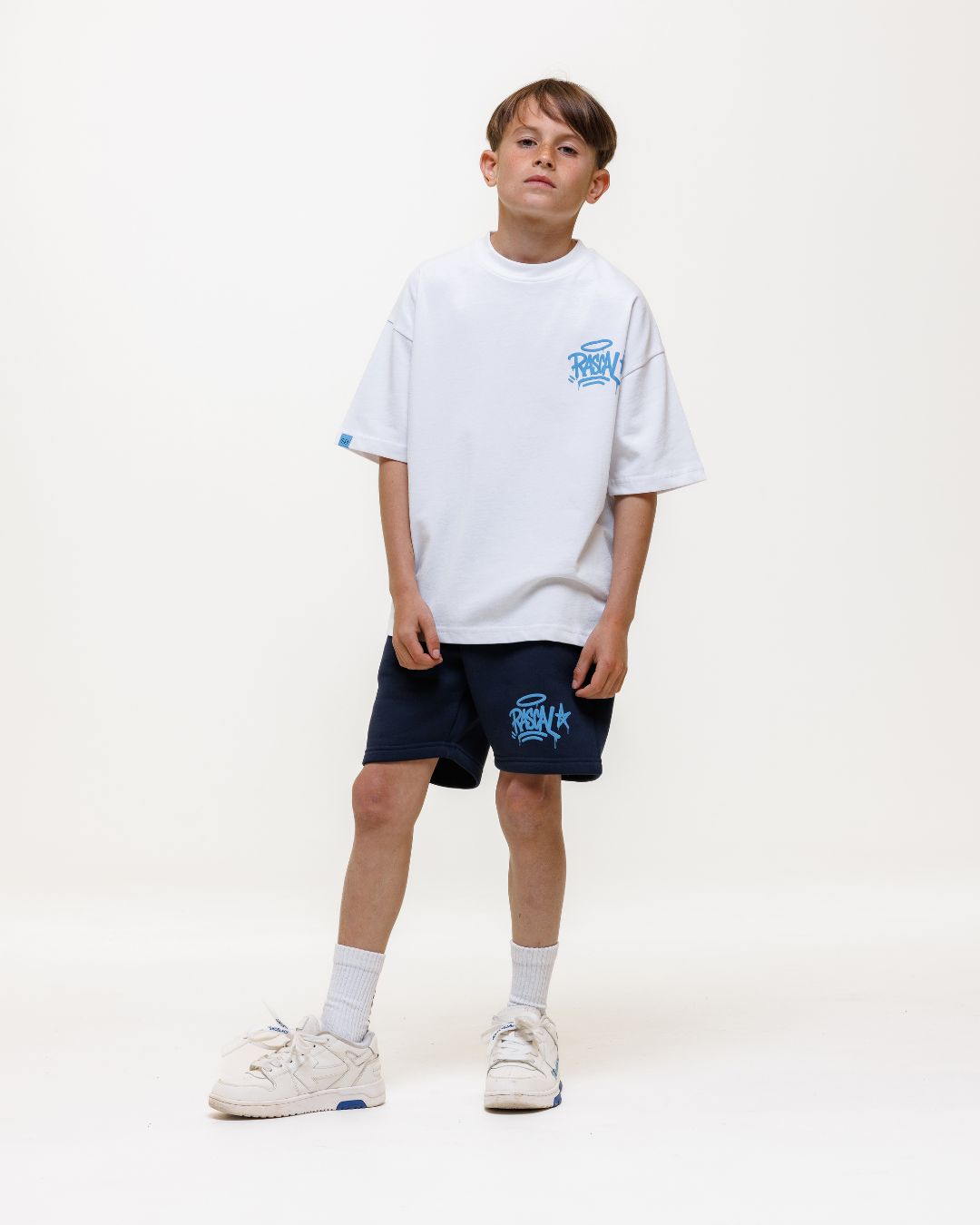 WHO ELSE T-Shirt - White / Blue