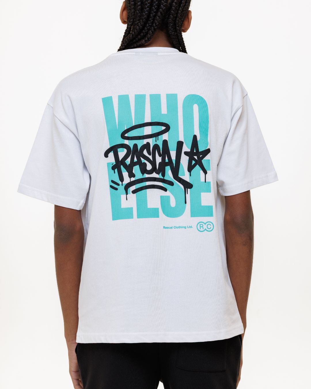 WHO ELSE T-Shirt - White / Black