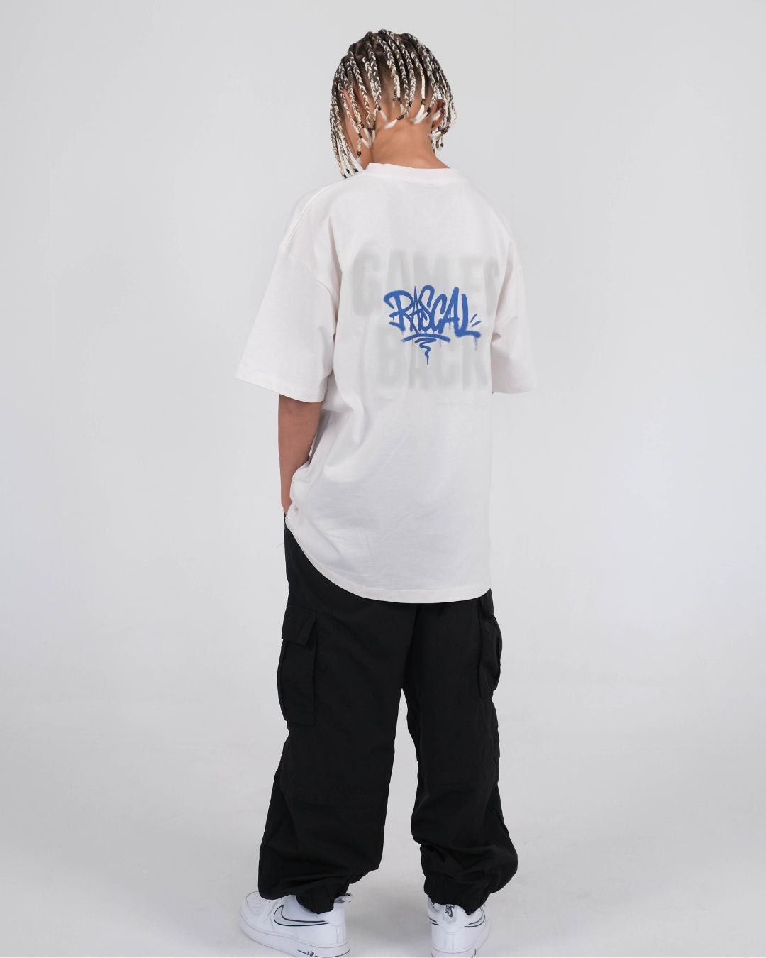 Games Back T-Shirt - Off White / Navy