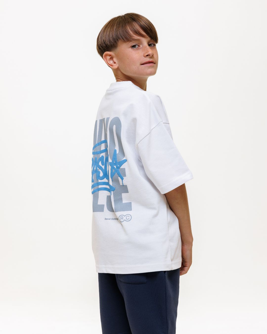 WHO ELSE T-Shirt - White / Blue