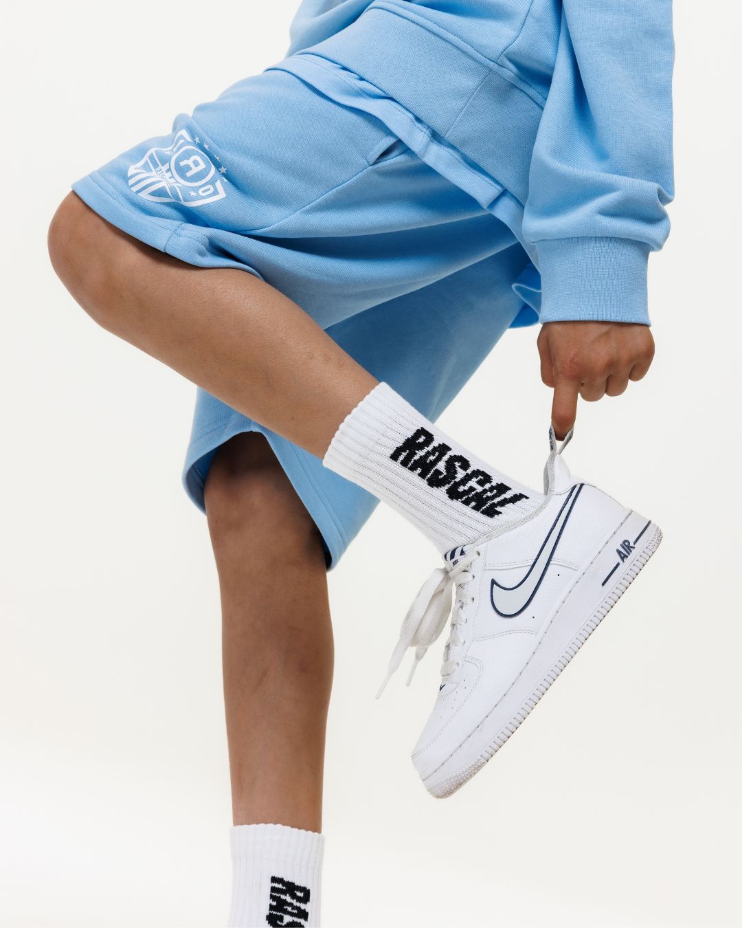 Rascal Logo Socks - White 3 Pack