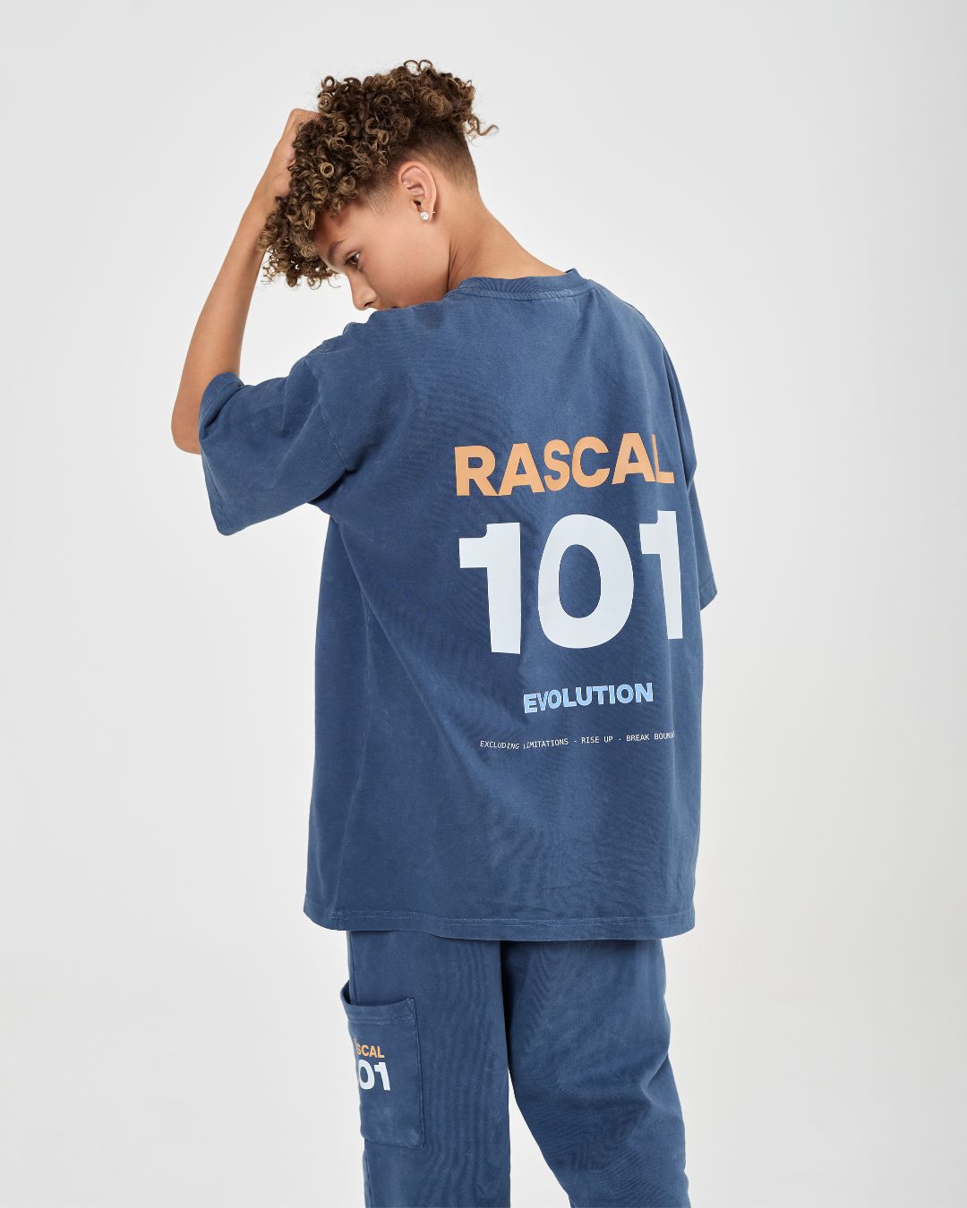 101 Acid Wash Tee - Blue