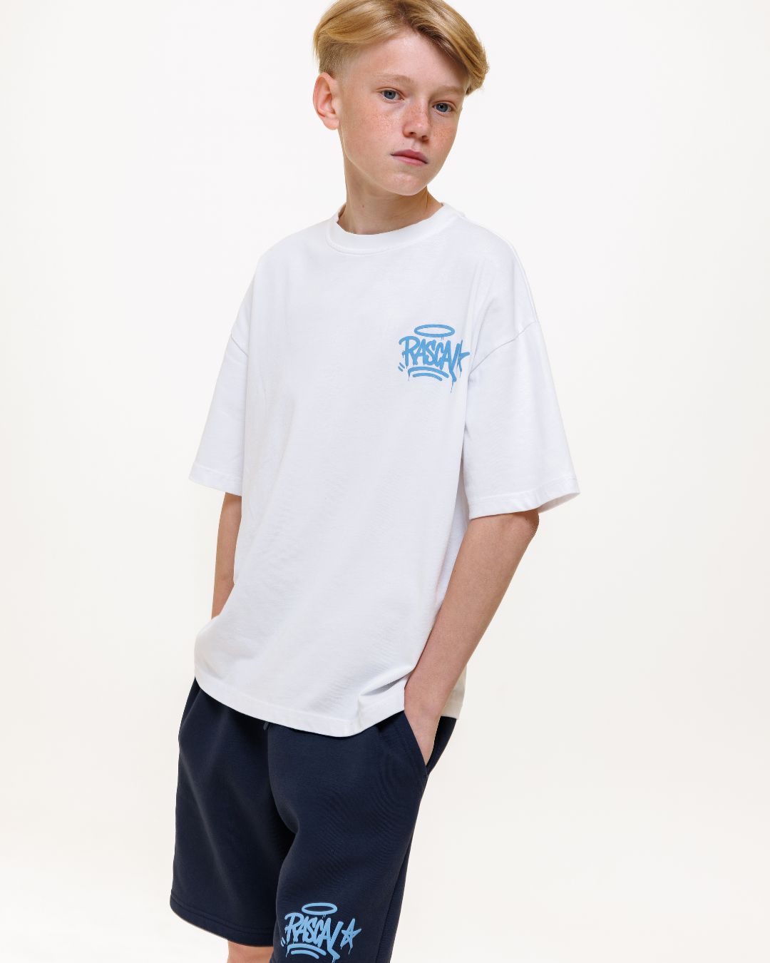 WHO ELSE T-Shirt - White / Blue
