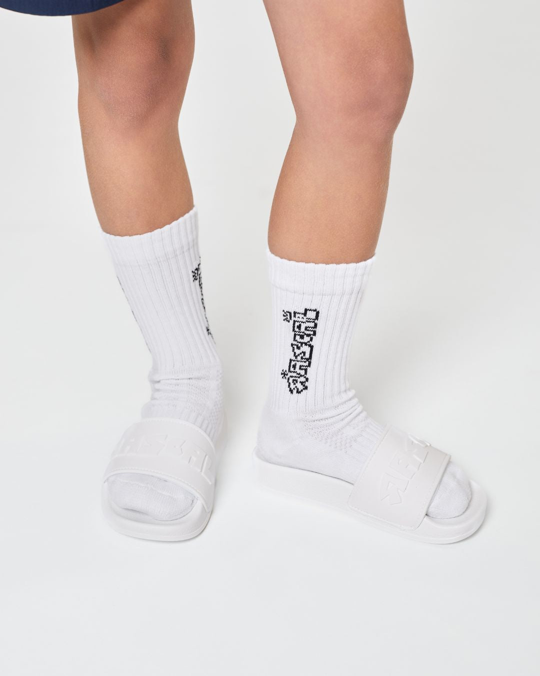 Good Vibes Socks - White 3 Pack