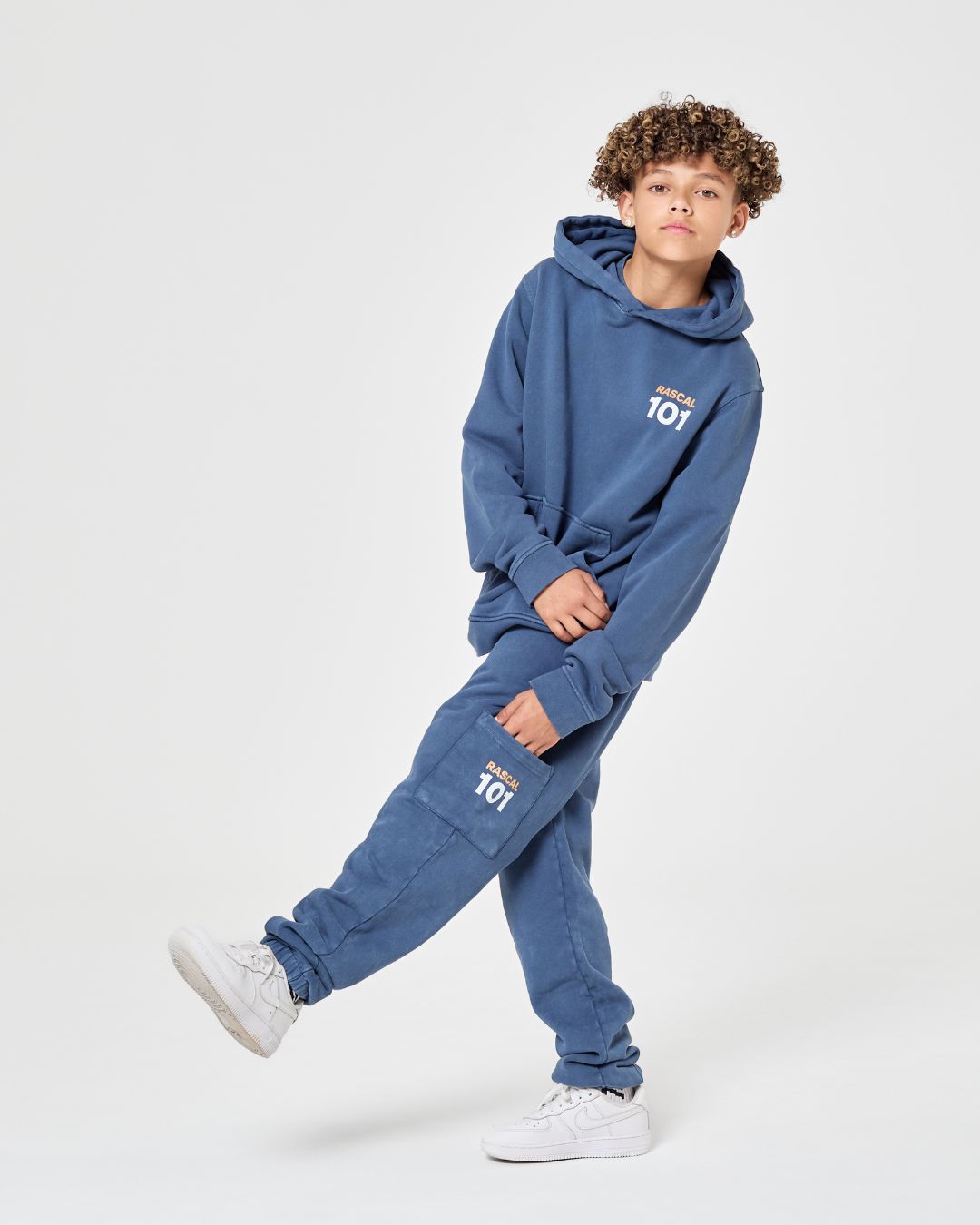 101 Acid Wash Joggers - Blue