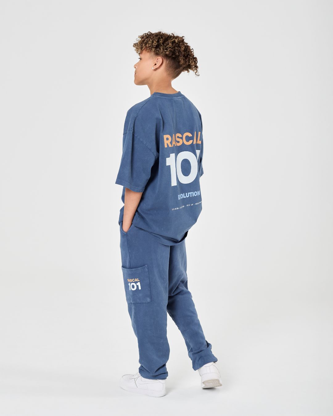 101 Acid Wash Joggers - Blue