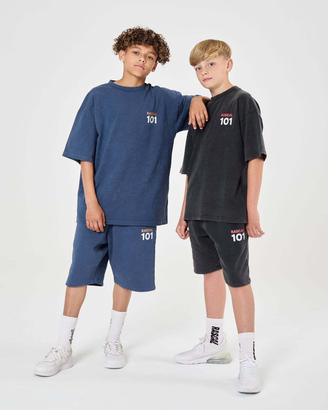 101 Acid Wash Tee - Blue