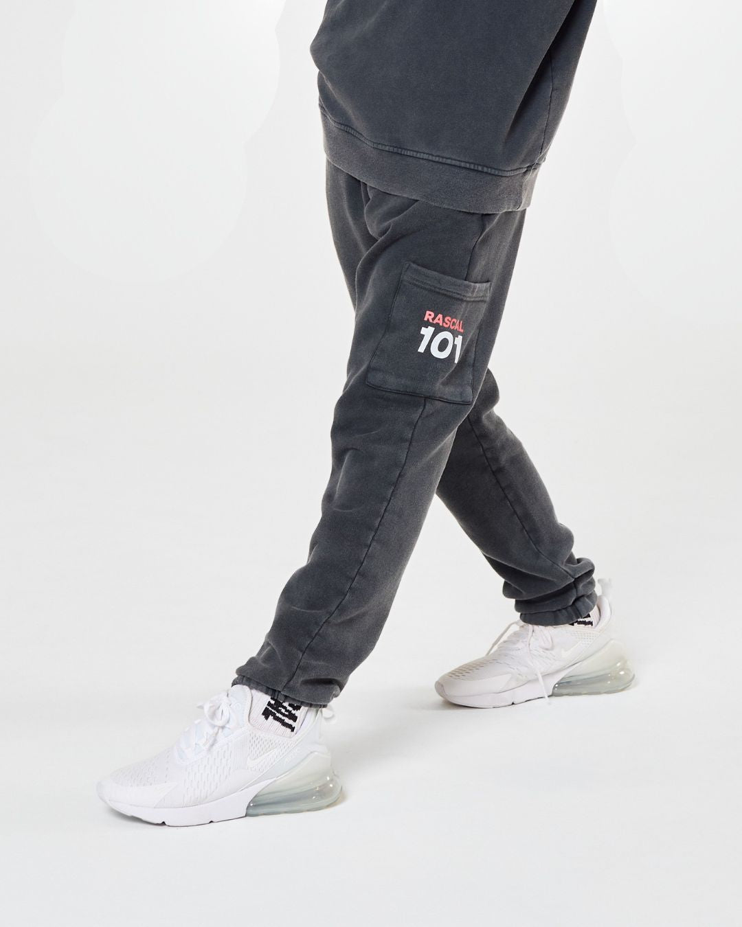 101 Acid Wash Joggers - Charcoal