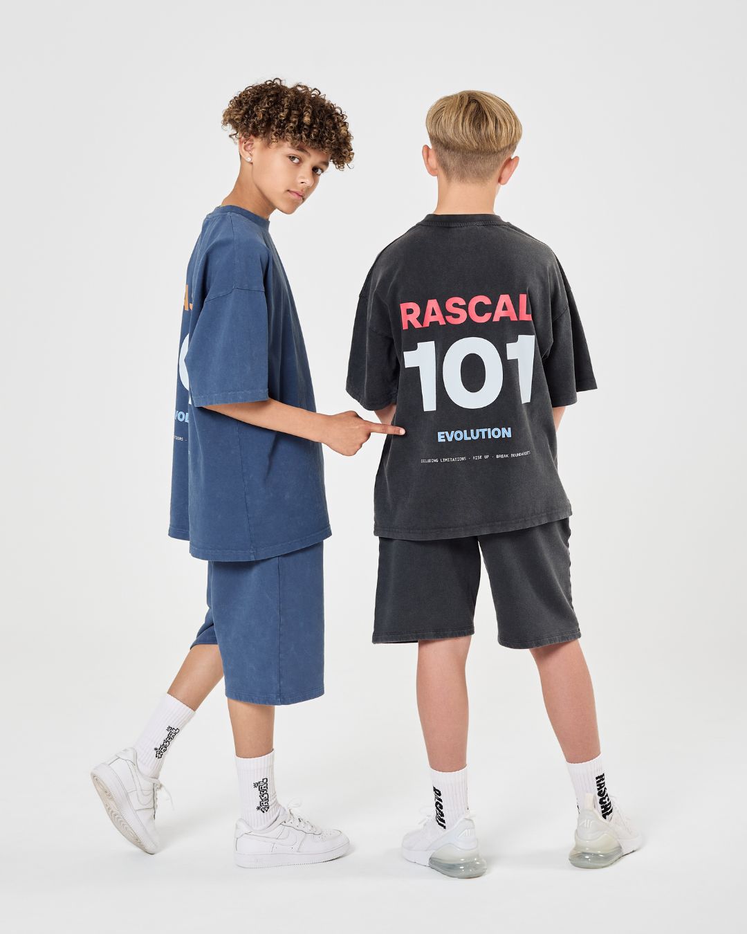 101 Acid Wash Tee - Charcoal