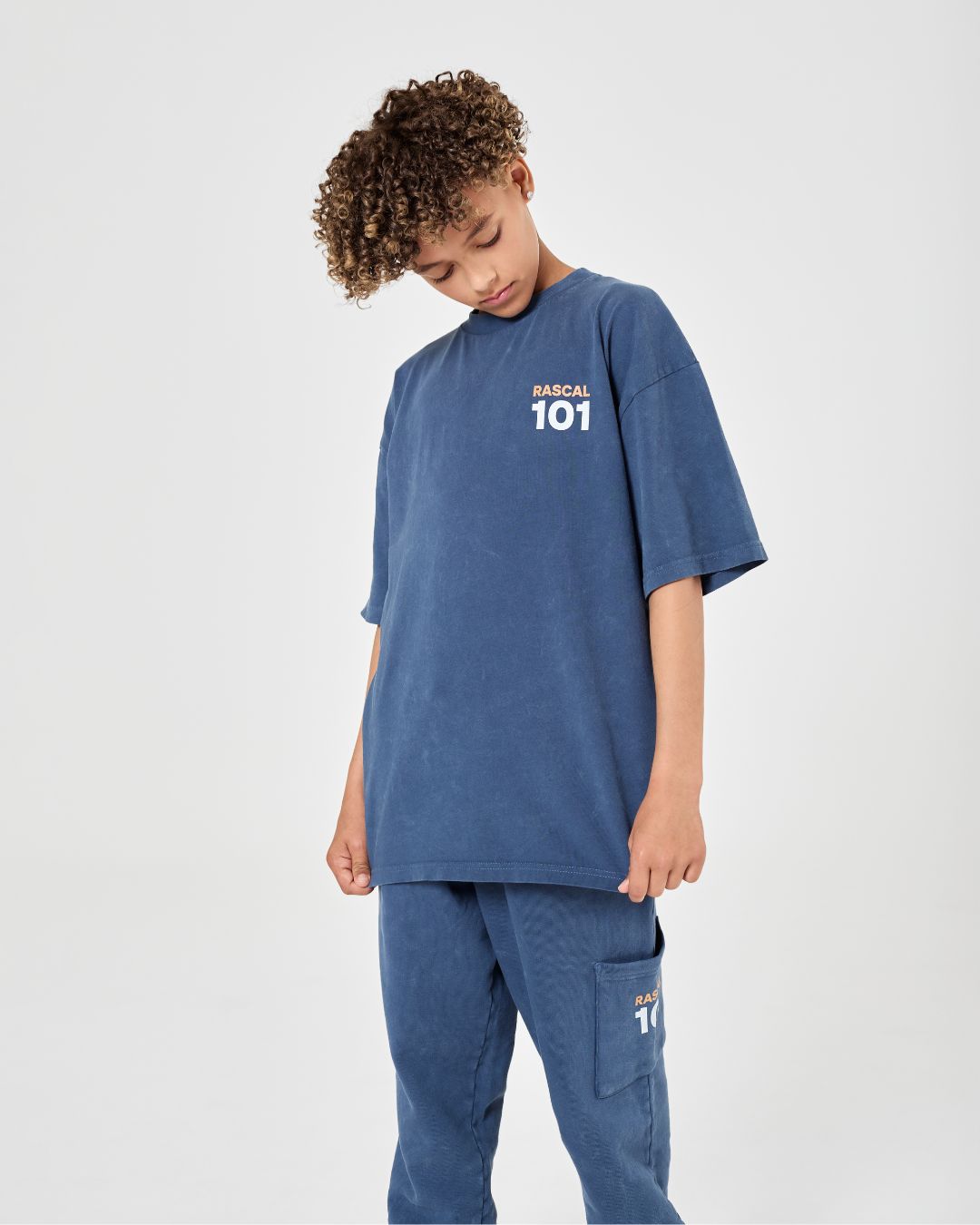 101 Acid Wash Tee - Blue
