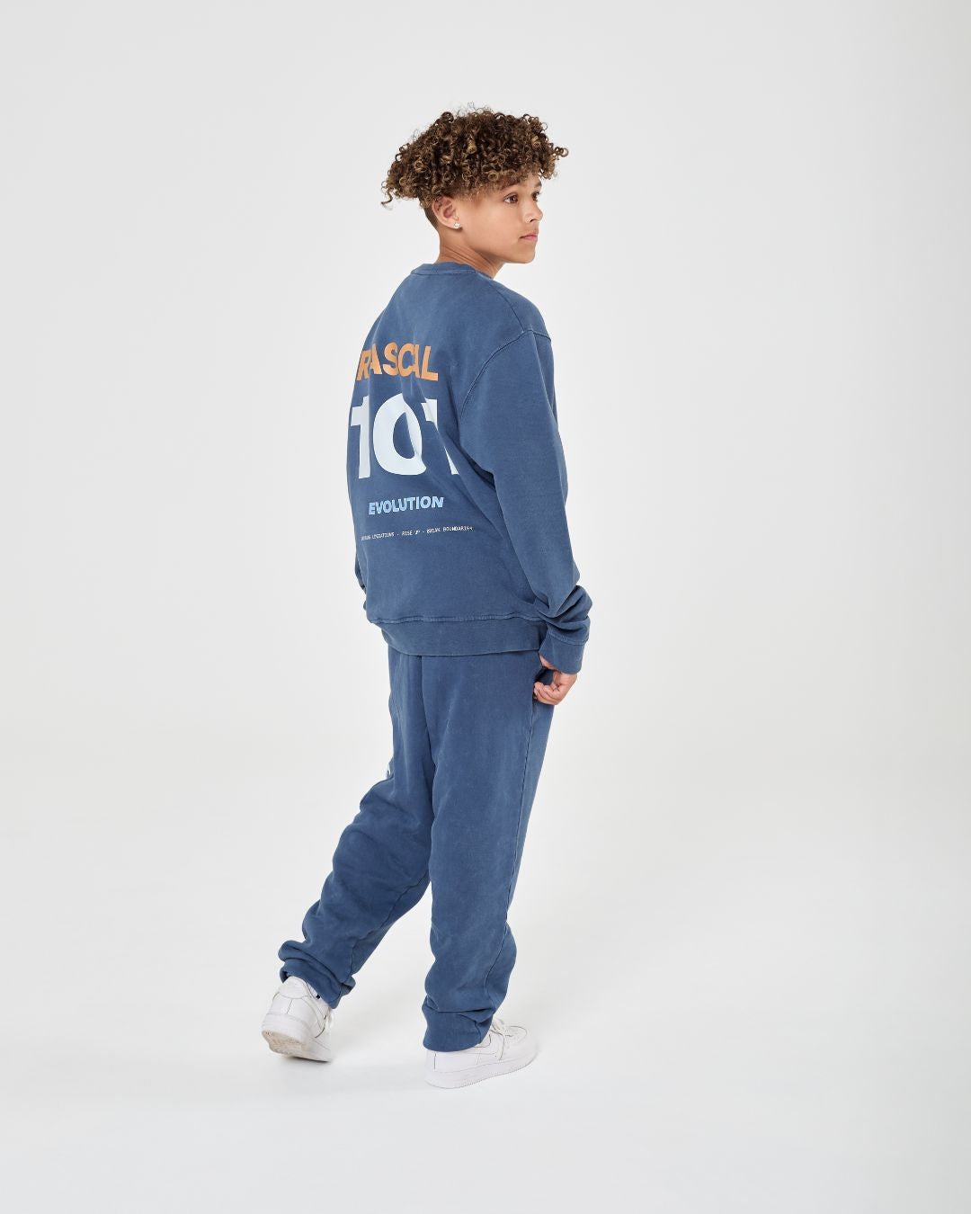 101 Acid Wash Crew Sweatshirt - Blue