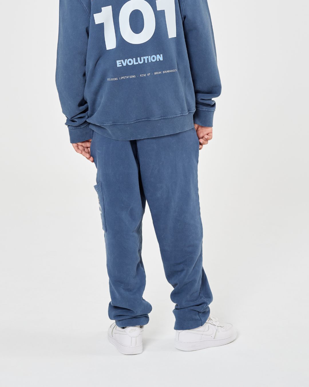 101 Acid Wash Joggers - Blue