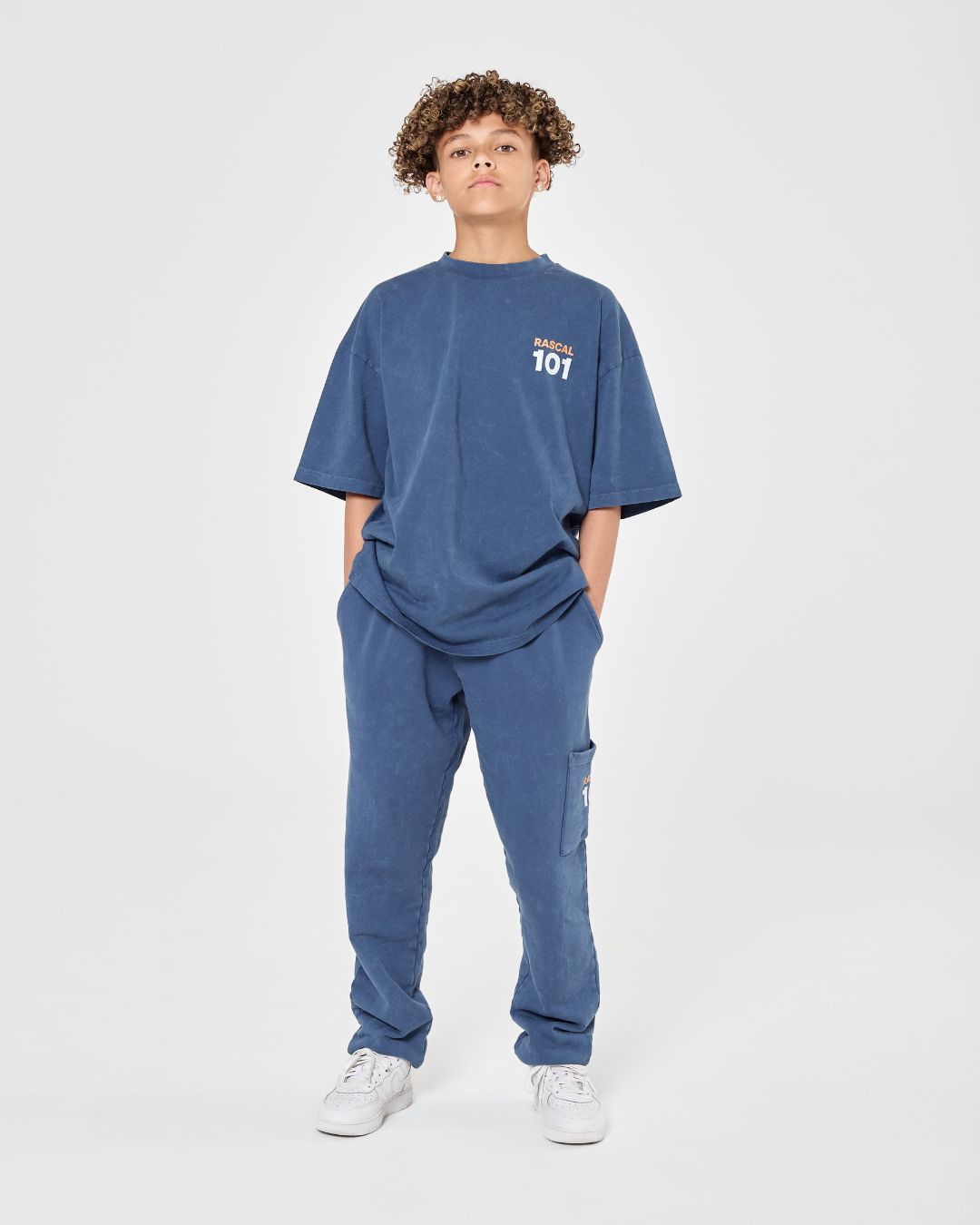 101 Acid Wash Tee - Blue