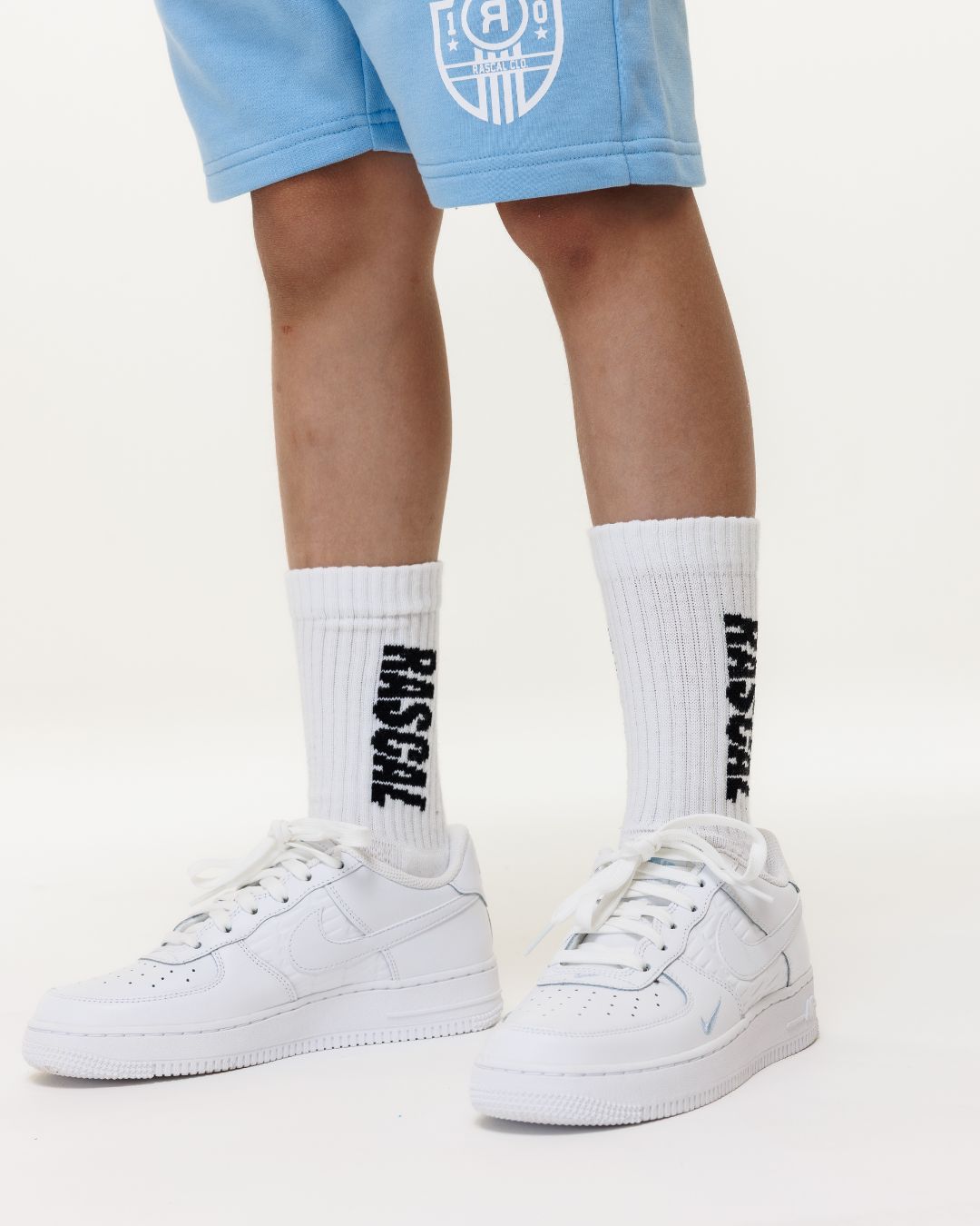 Rascal Logo Socks - White 3 Pack