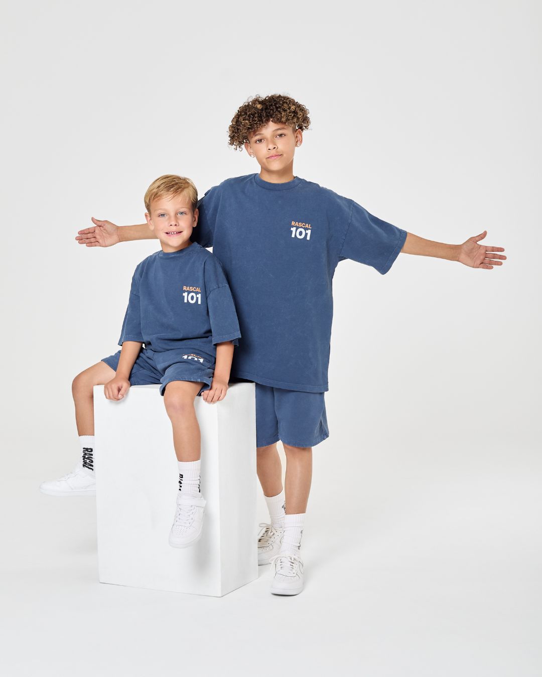 101 Acid Wash Tee - Blue