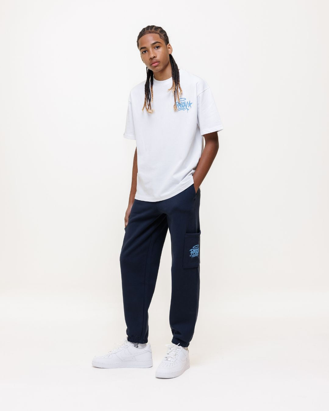 WHO ELSE T-Shirt - White / Blue