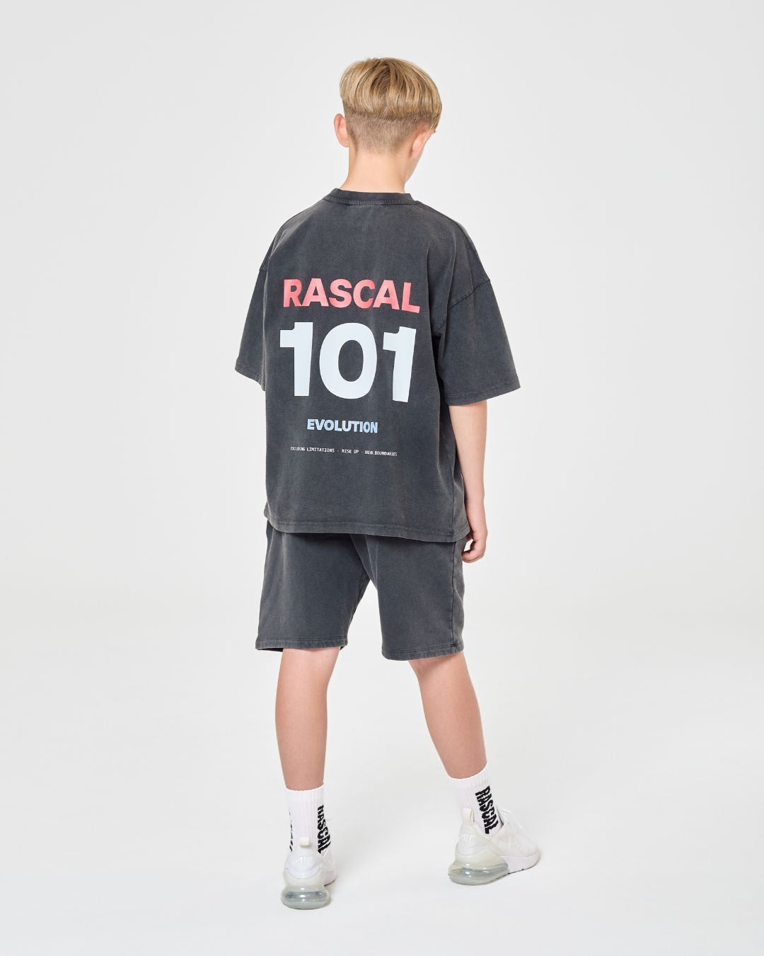 101 Acid Wash Tee - Charcoal