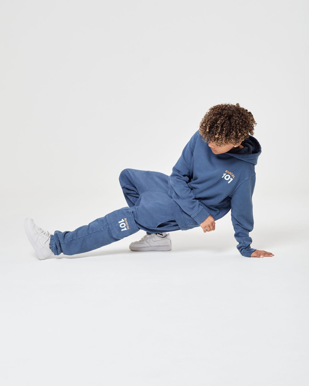 101 Acid Wash Joggers - Blue