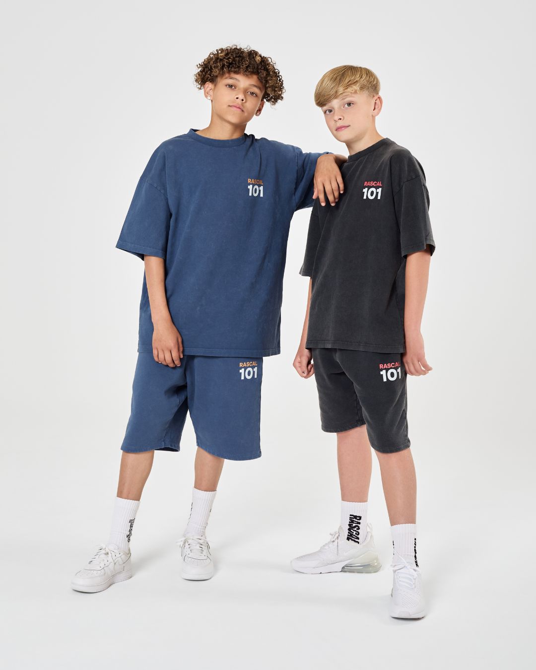 101 Acid Wash Tee - Charcoal