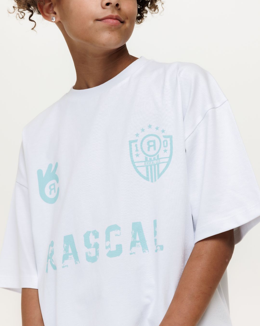 FC Rascal Oversized Tee - White / Haze