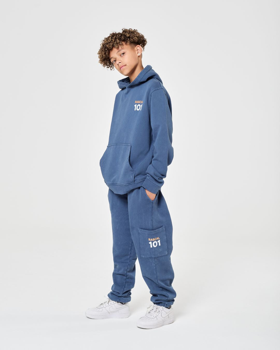 101 Acid Wash Joggers - Blue