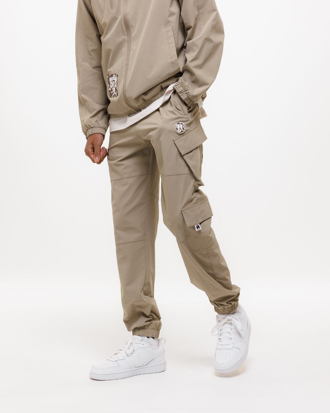 Rascal Next Gen Junior Khaki Cargos side view showing pockets